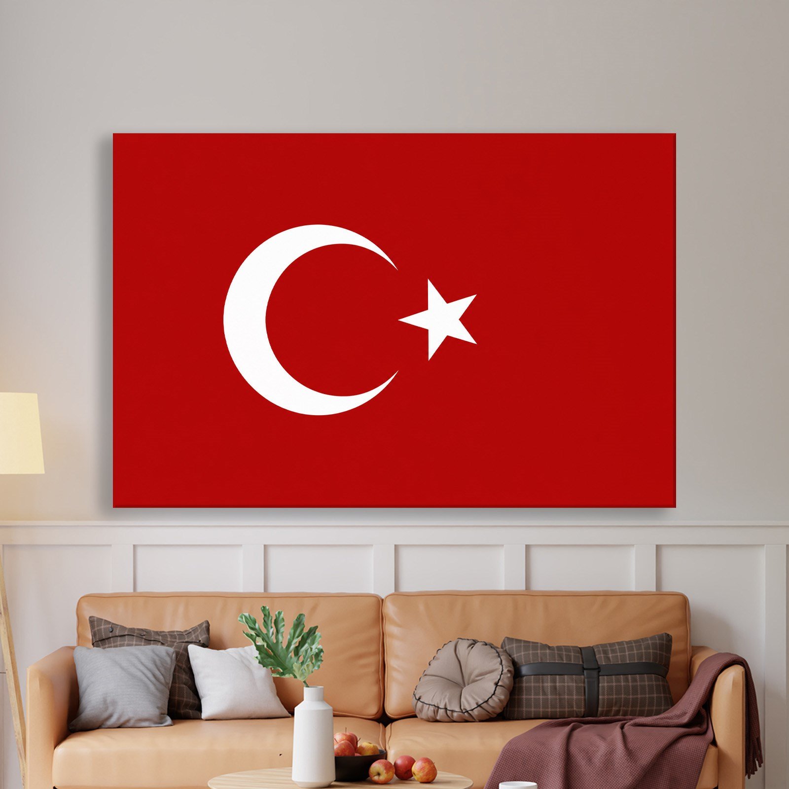 Türk Bayrağı Kanvas Tablo – Şanlı Ay Yıldız Duvar Dekoru