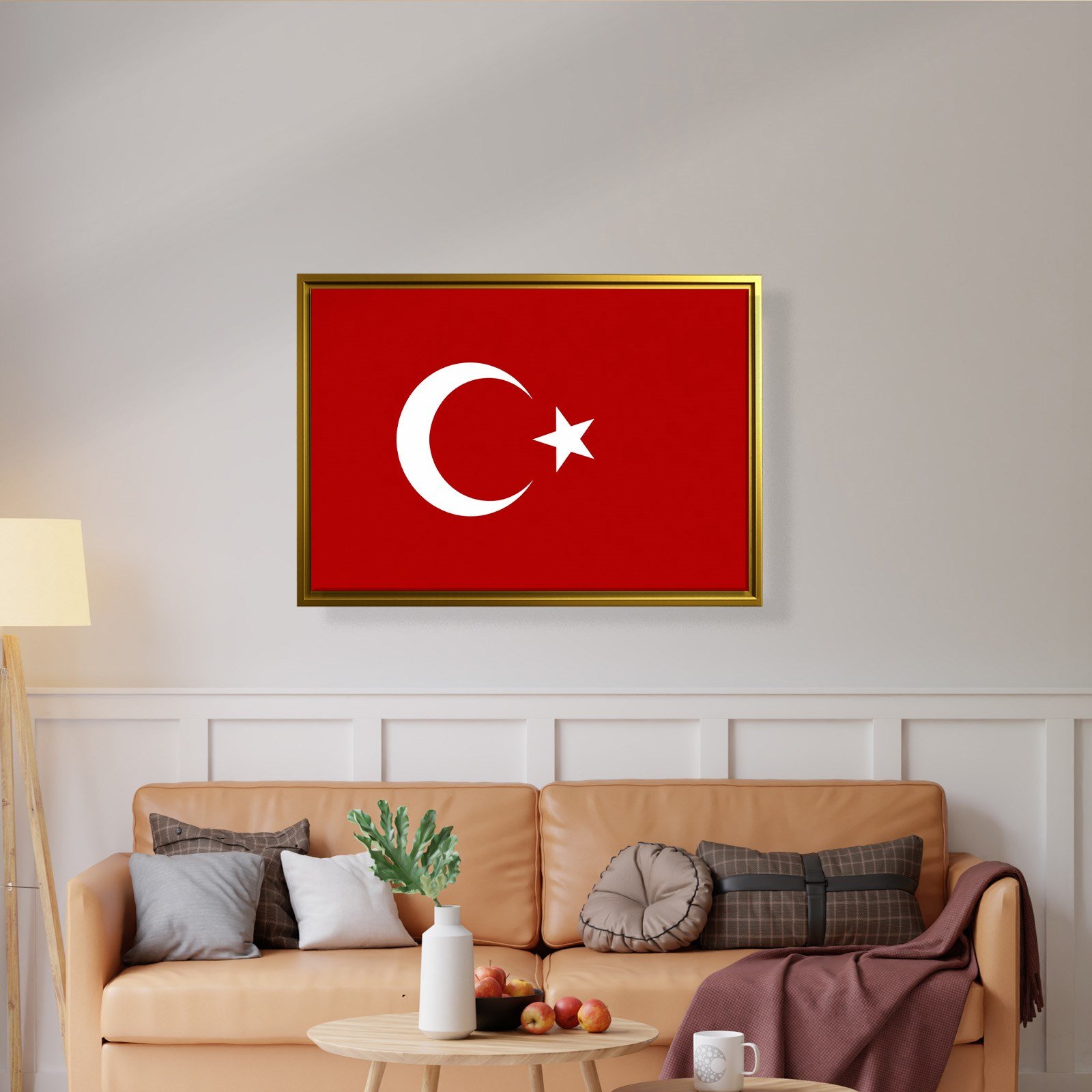 Türk Bayrağı Kanvas Tablo – Şanlı Ay Yıldız Duvar Dekoru