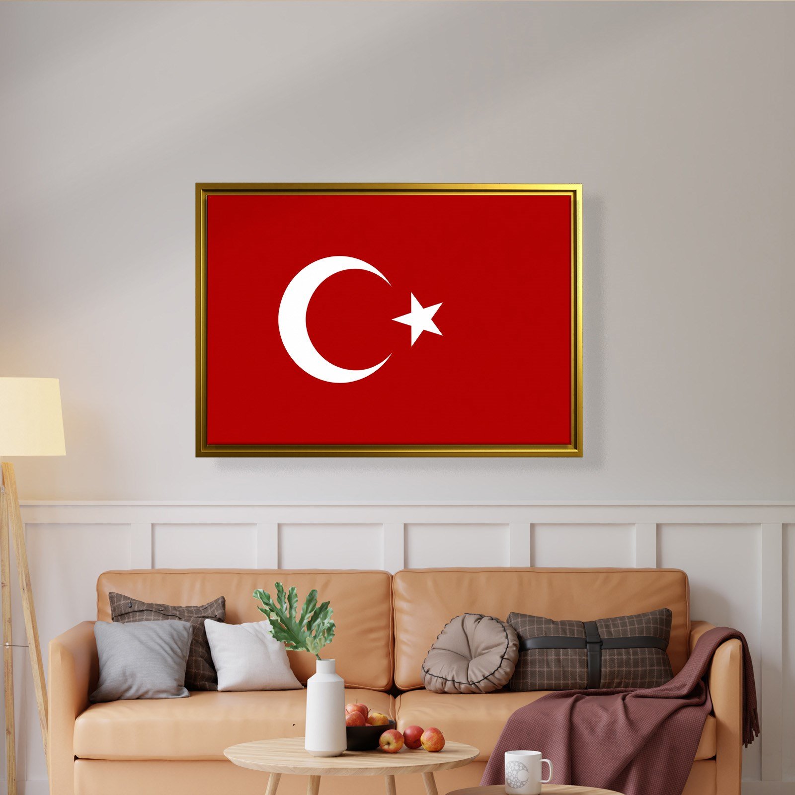 Türk Bayrağı Kanvas Tablo – Şanlı Ay Yıldız Duvar Dekoru