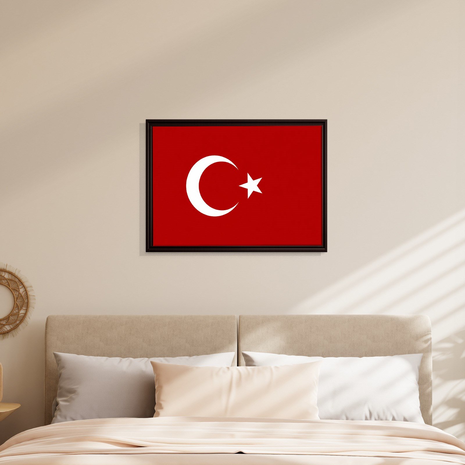 Türk Bayrağı Kanvas Tablo – Şanlı Ay Yıldız Duvar Dekoru