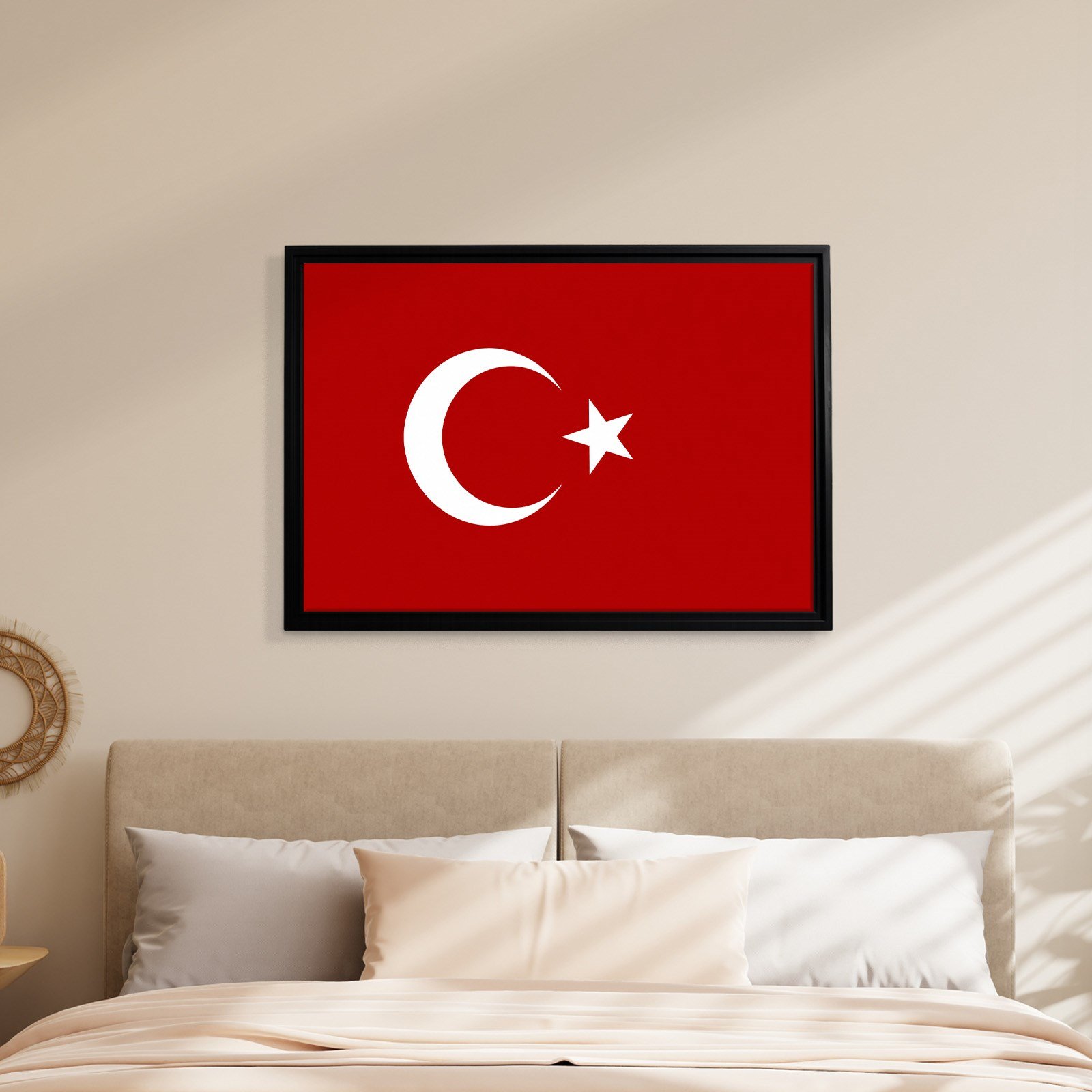 Türk Bayrağı Kanvas Tablo – Şanlı Ay Yıldız Duvar Dekoru