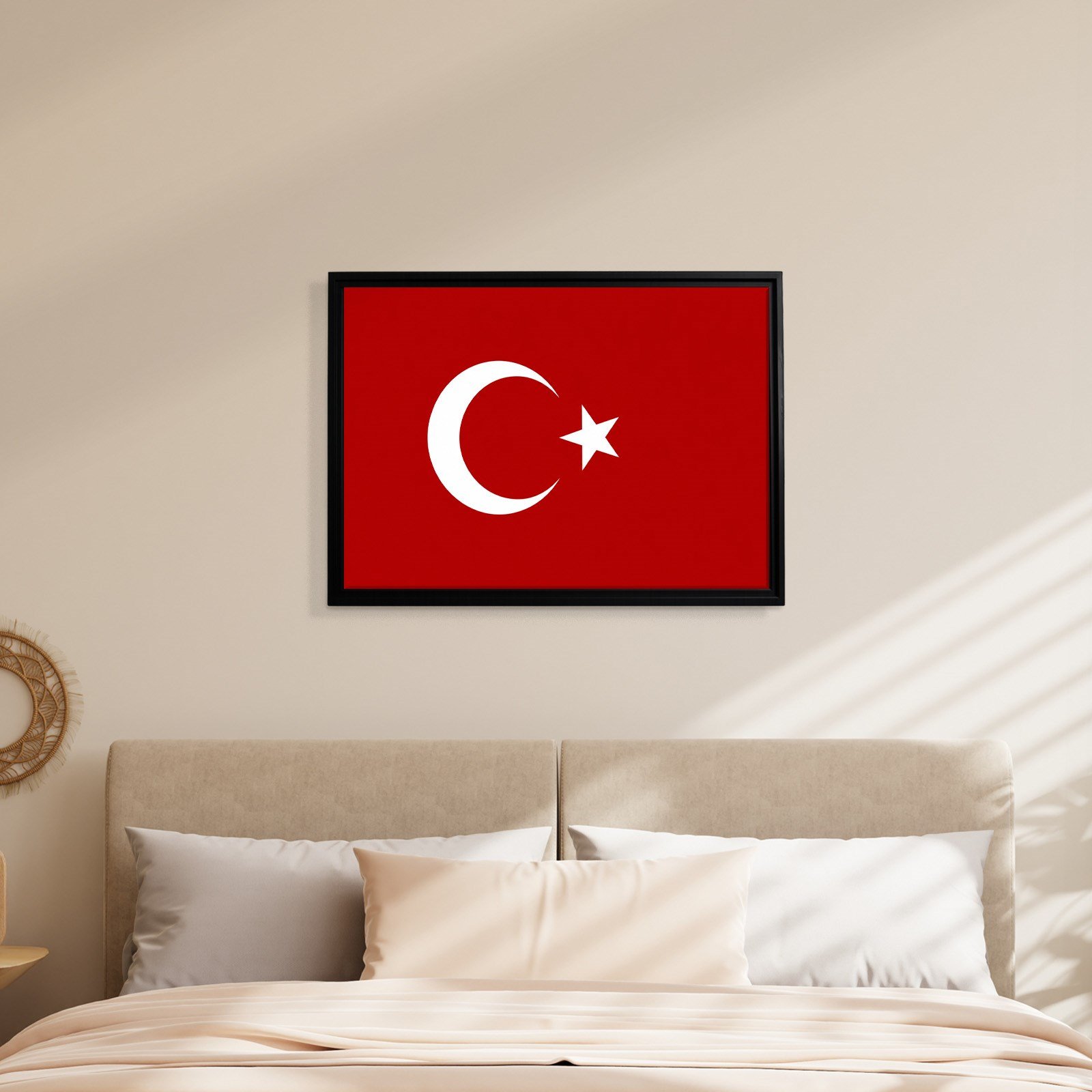Türk Bayrağı Kanvas Tablo – Şanlı Ay Yıldız Duvar Dekoru
