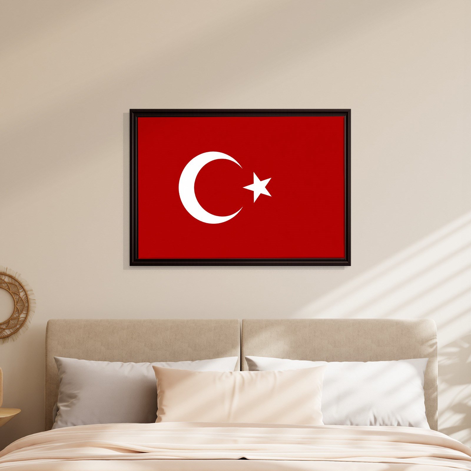 Türk Bayrağı Kanvas Tablo – Şanlı Ay Yıldız Duvar Dekoru