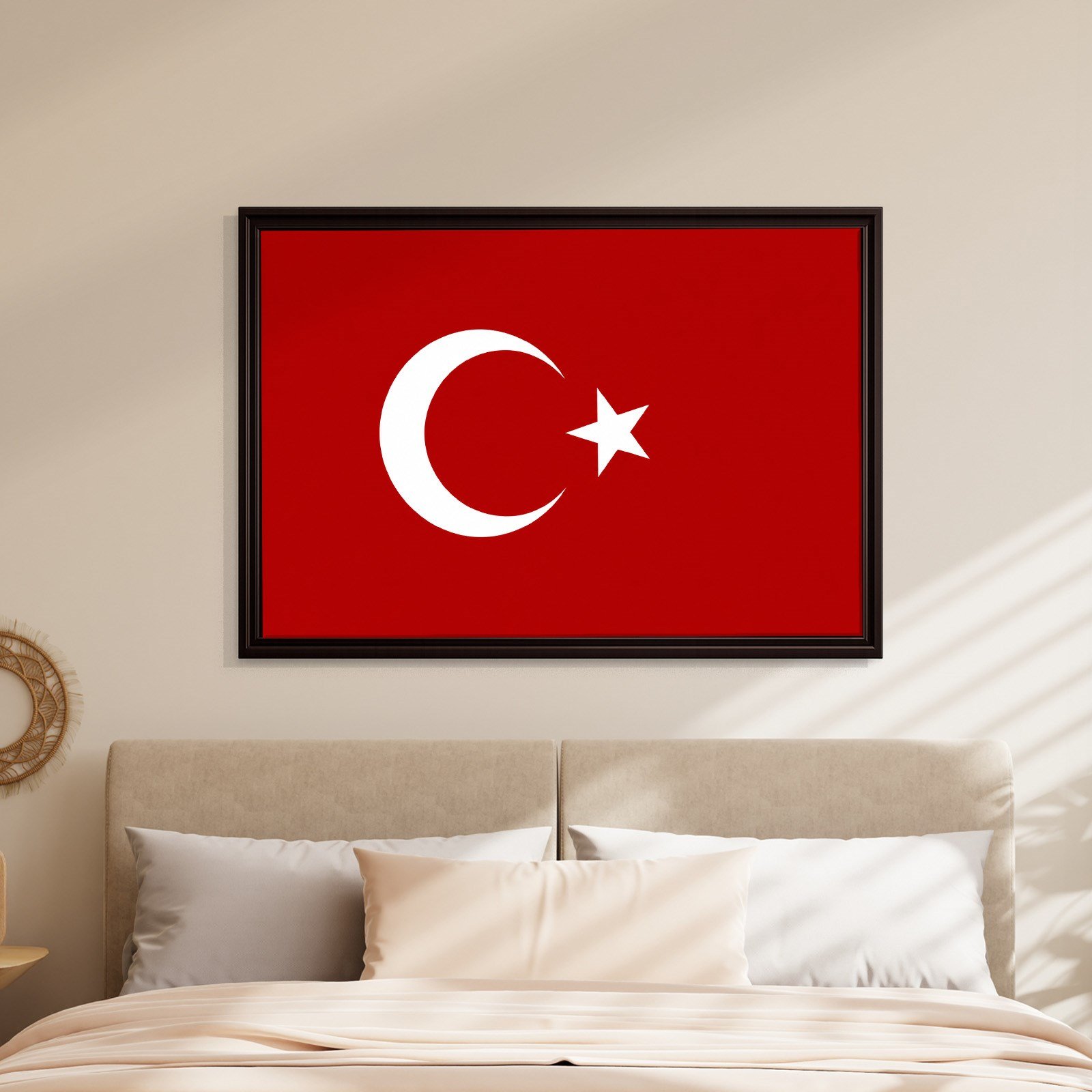 Türk Bayrağı Kanvas Tablo – Şanlı Ay Yıldız Duvar Dekoru