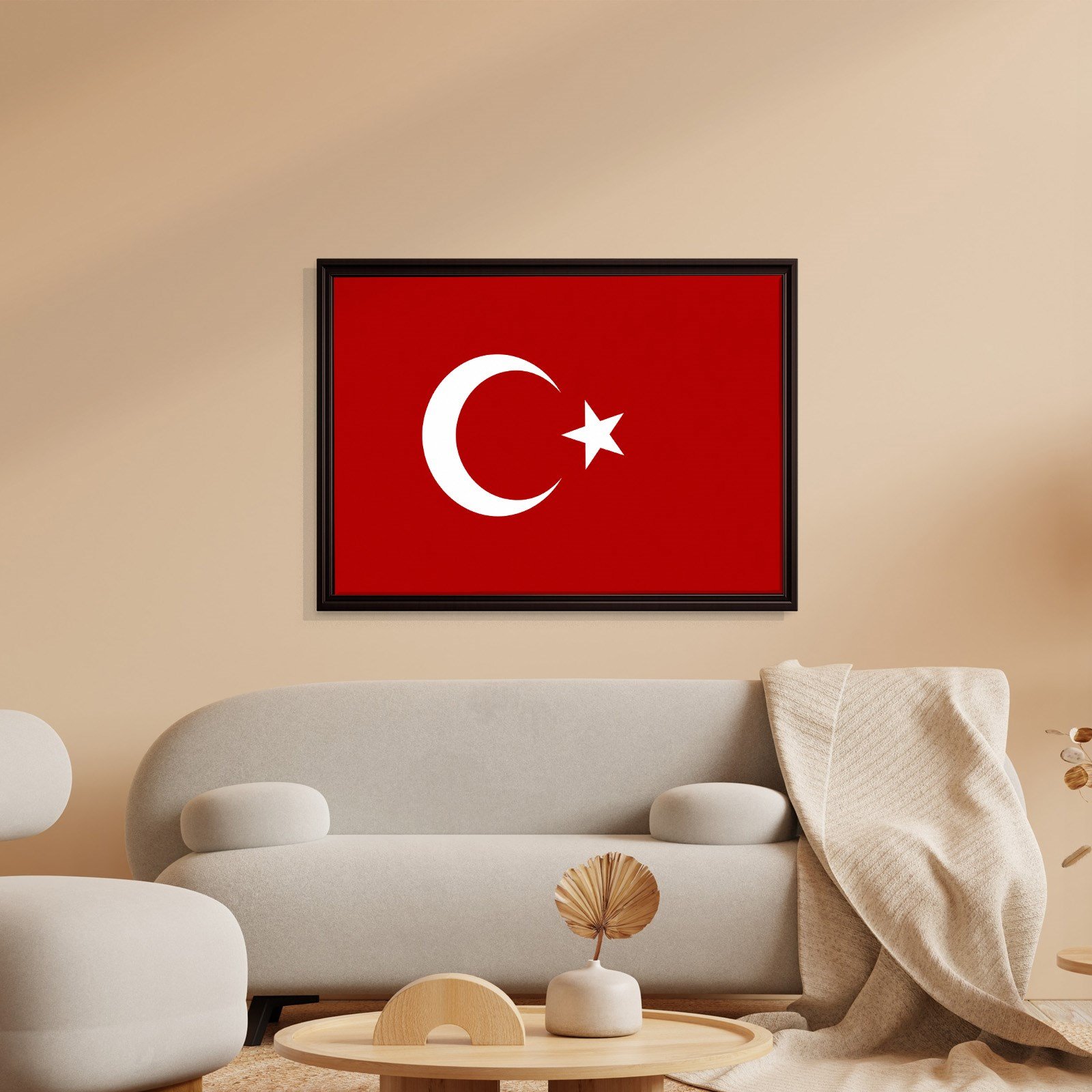 Türk Bayrağı Kanvas Tablo – Şanlı Ay Yıldız Duvar Dekoru