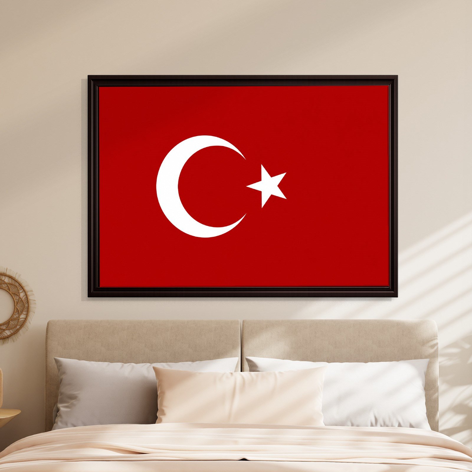 Türk Bayrağı Kanvas Tablo – Şanlı Ay Yıldız Duvar Dekoru