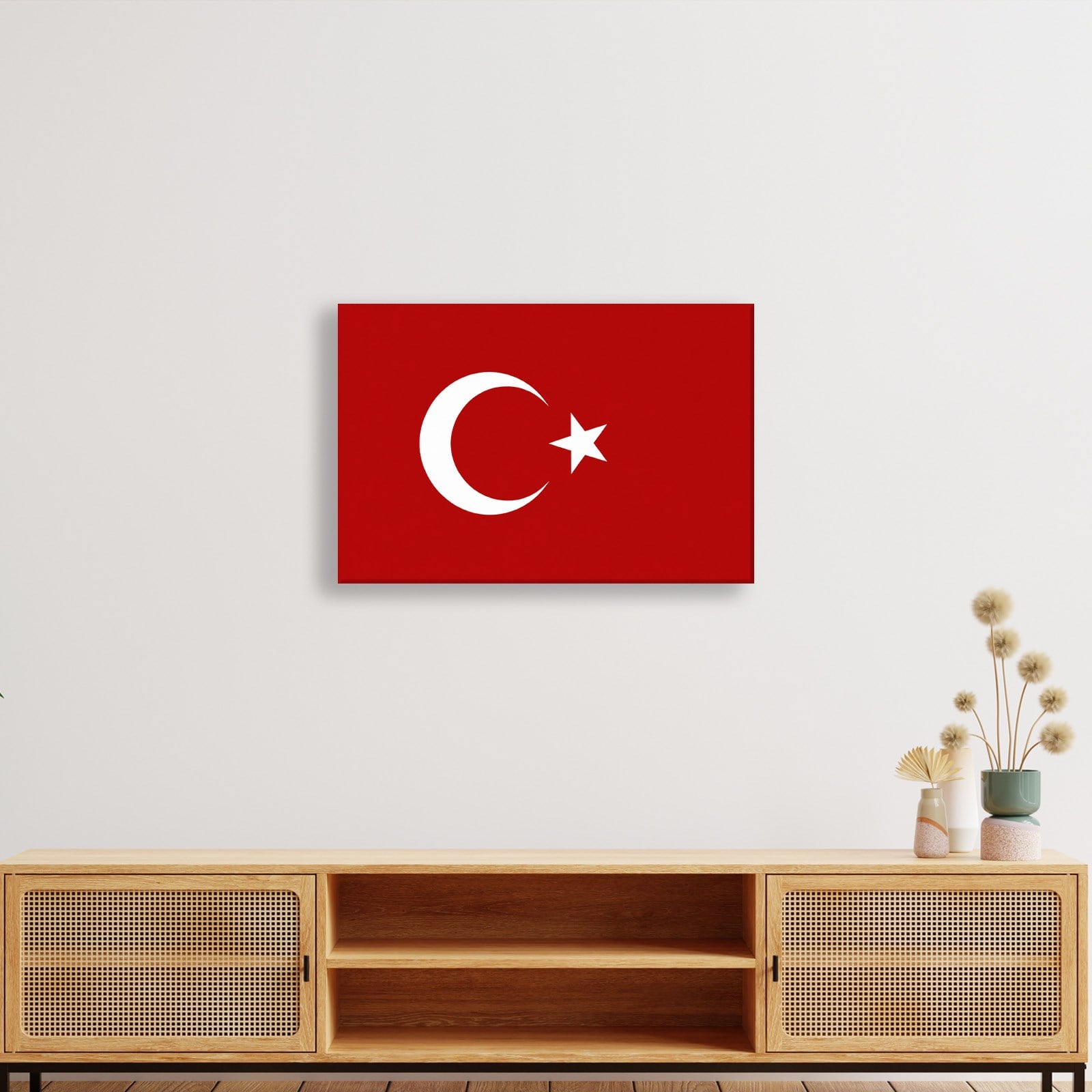 Türk Bayrağı Kanvas Tablo – Şanlı Ay Yıldız Duvar Dekoru