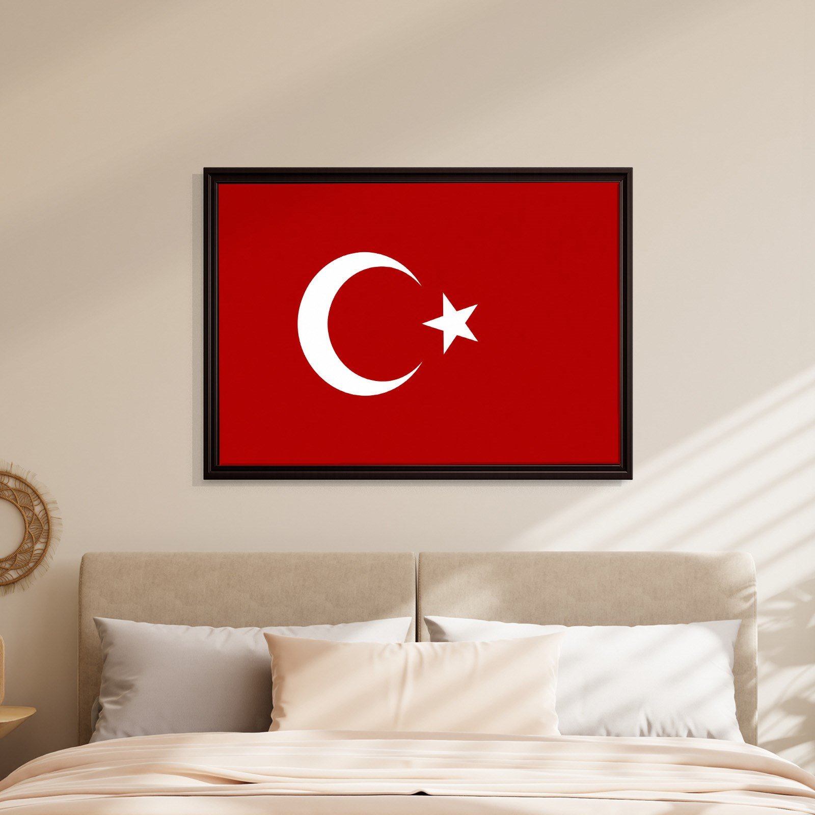 Türk Bayrağı Kanvas Tablo – Şanlı Ay Yıldız Duvar Dekoru