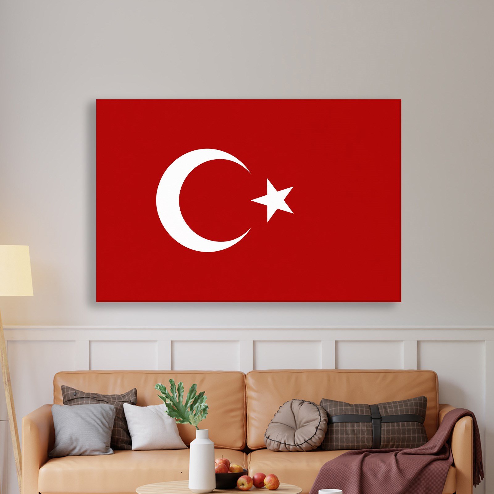 Türk Bayrağı Kanvas Tablo – Şanlı Ay Yıldız Duvar Dekoru