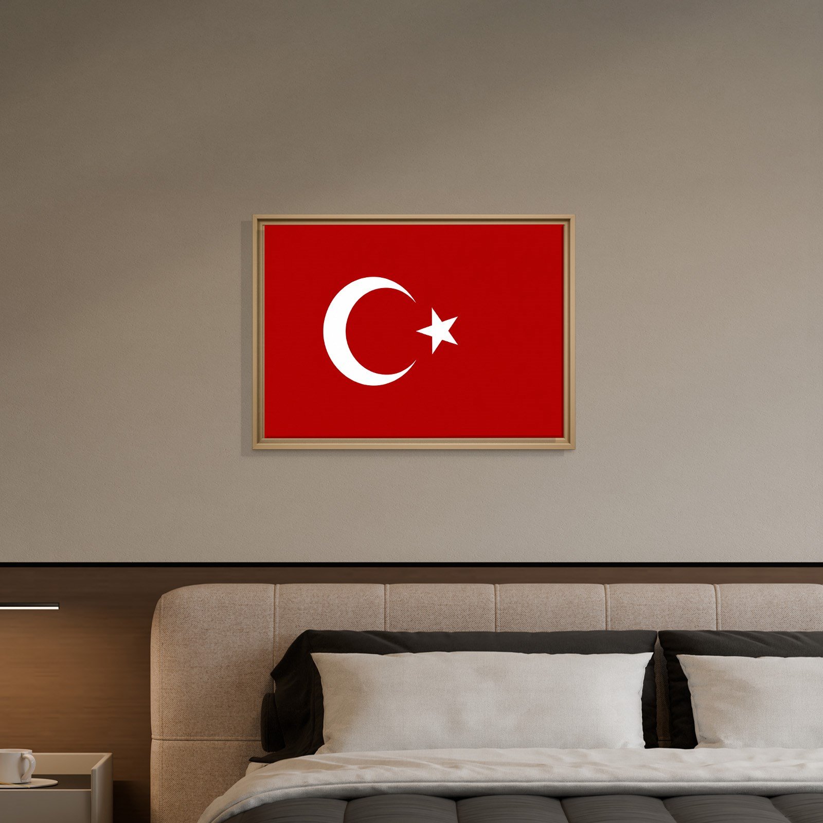 Türk Bayrağı Kanvas Tablo – Şanlı Ay Yıldız Duvar Dekoru