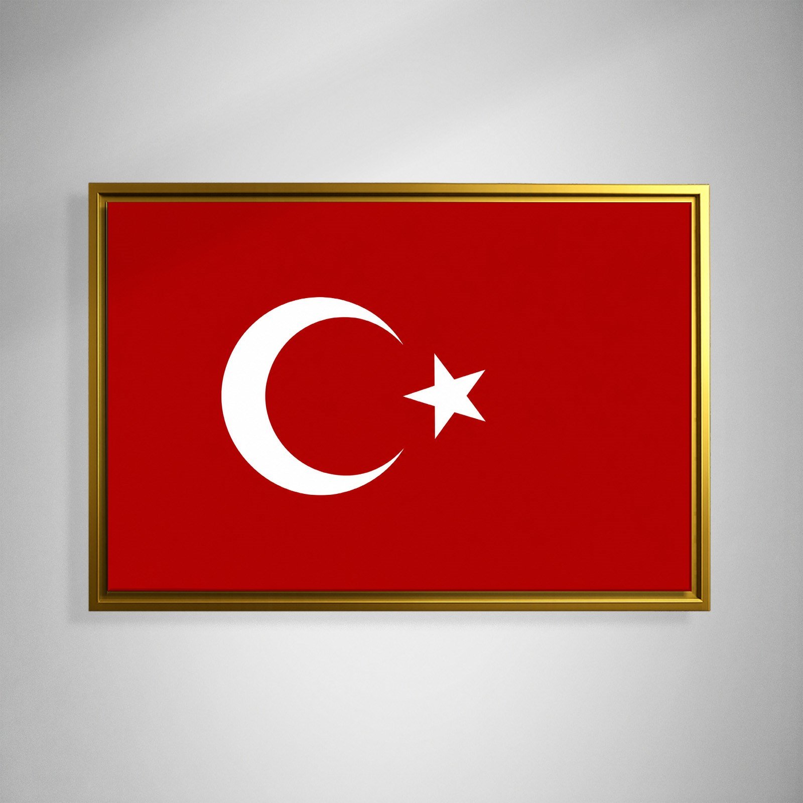 Türk Bayrağı Kanvas Tablo – Şanlı Ay Yıldız Duvar Dekoru