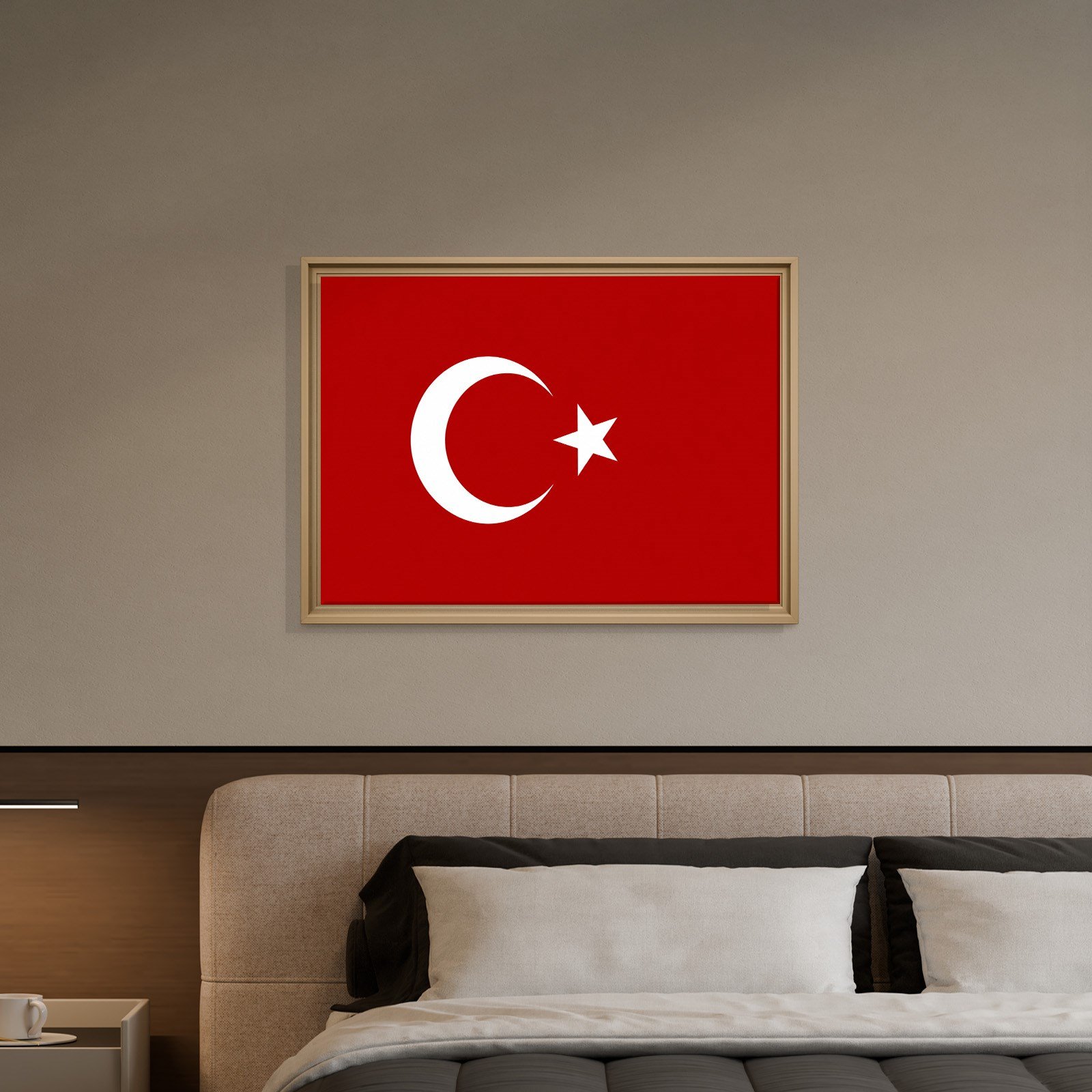 Türk Bayrağı Kanvas Tablo – Şanlı Ay Yıldız Duvar Dekoru