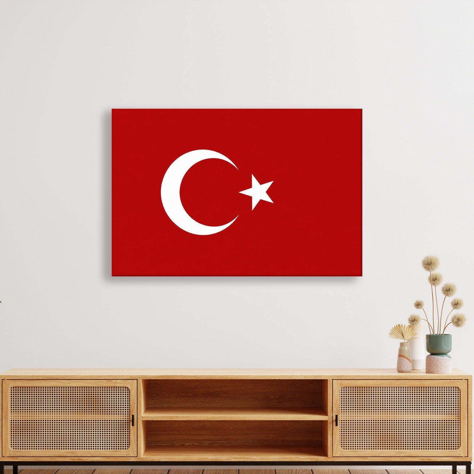 Türk Bayrağı Kanvas Tablo – Şanlı Ay Yıldız Duvar Dekoru