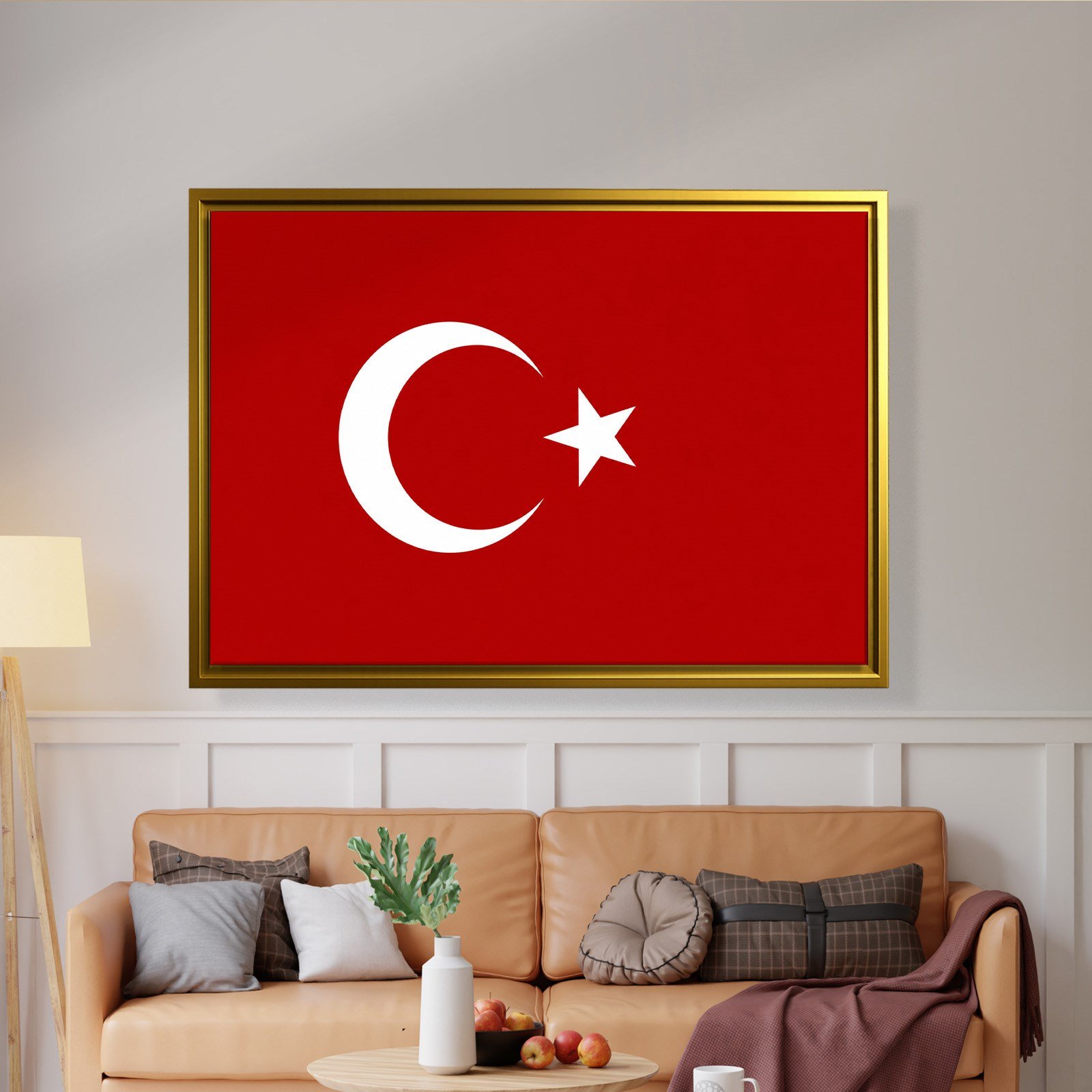 Türk Bayrağı Kanvas Tablo – Şanlı Ay Yıldız Duvar Dekoru