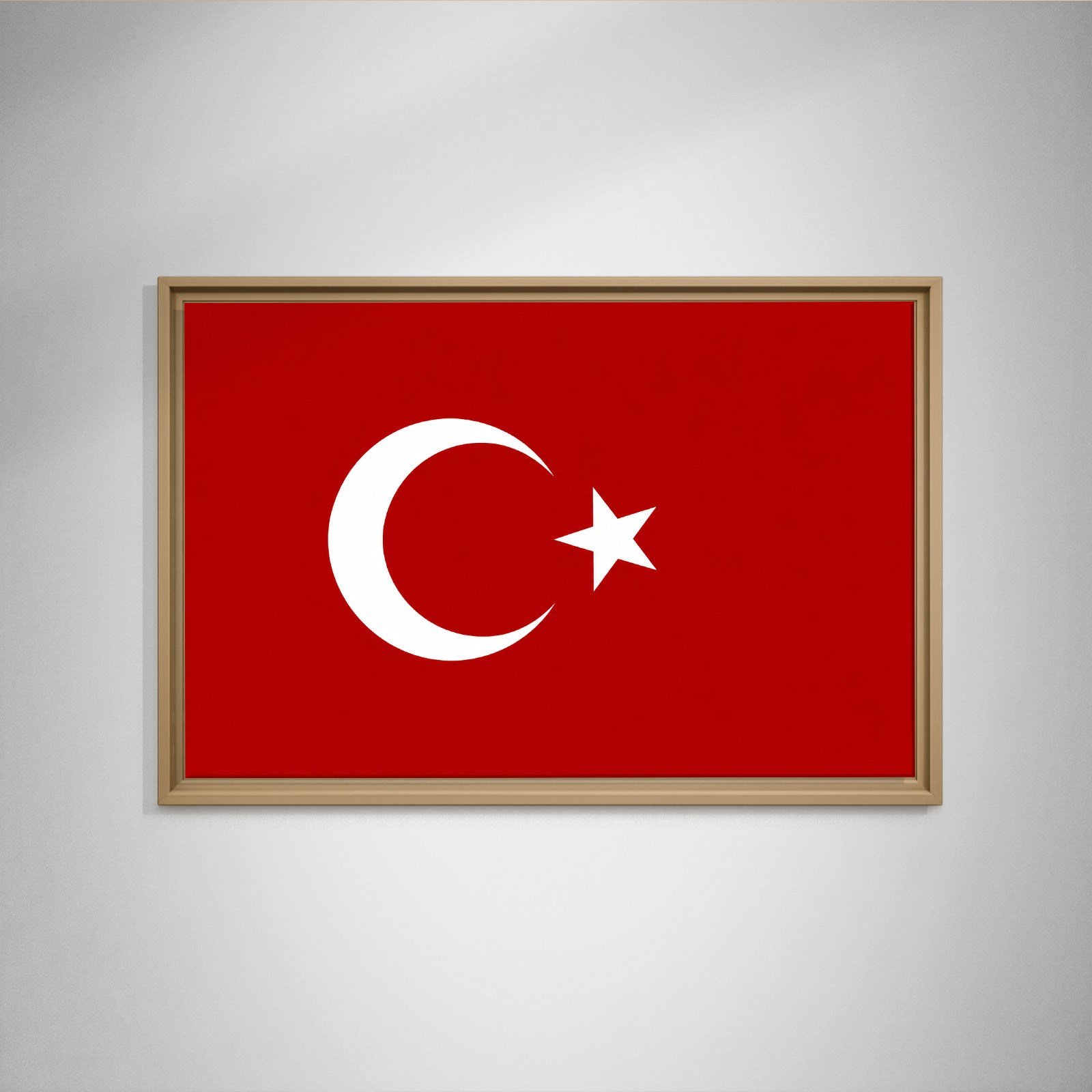 Türk Bayrağı Kanvas Tablo – Şanlı Ay Yıldız Duvar Dekoru