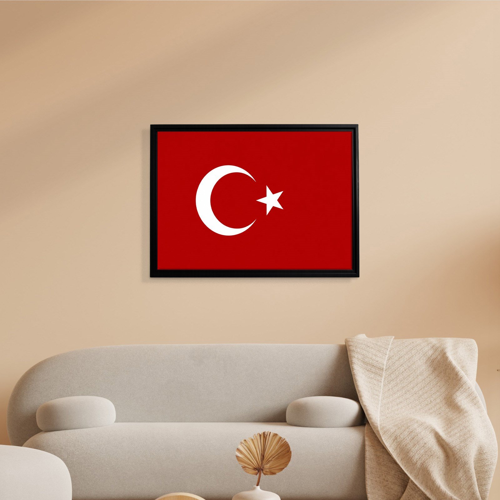 Türk Bayrağı Kanvas Tablo – Şanlı Ay Yıldız Duvar Dekoru