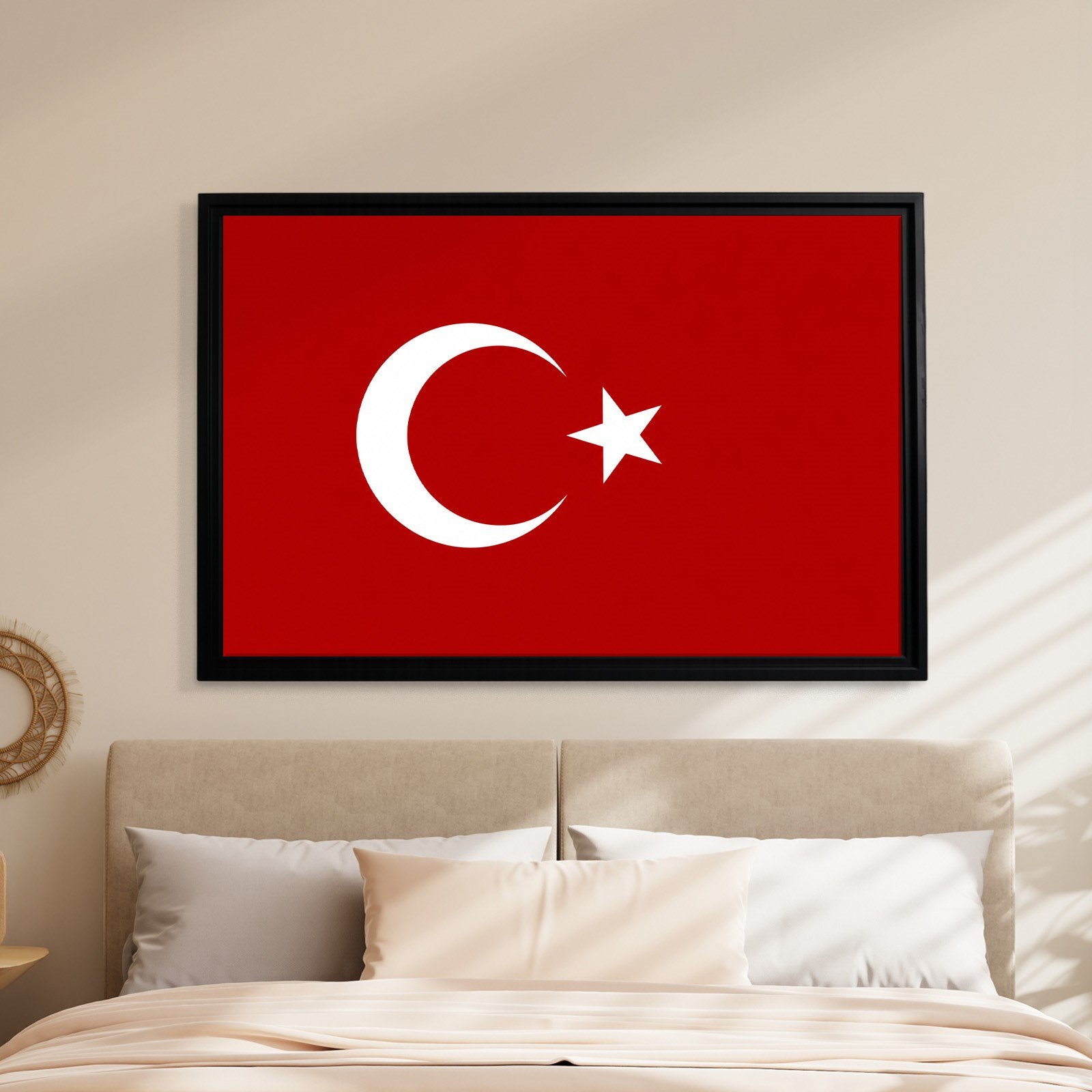 Türk Bayrağı Kanvas Tablo – Şanlı Ay Yıldız Duvar Dekoru