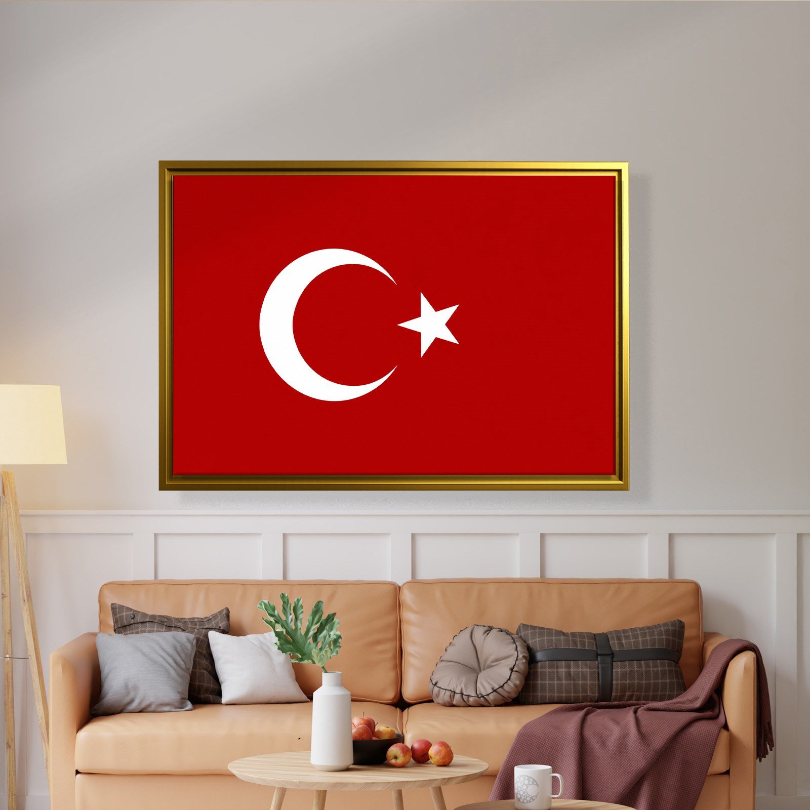 Türk Bayrağı Kanvas Tablo – Şanlı Ay Yıldız Duvar Dekoru