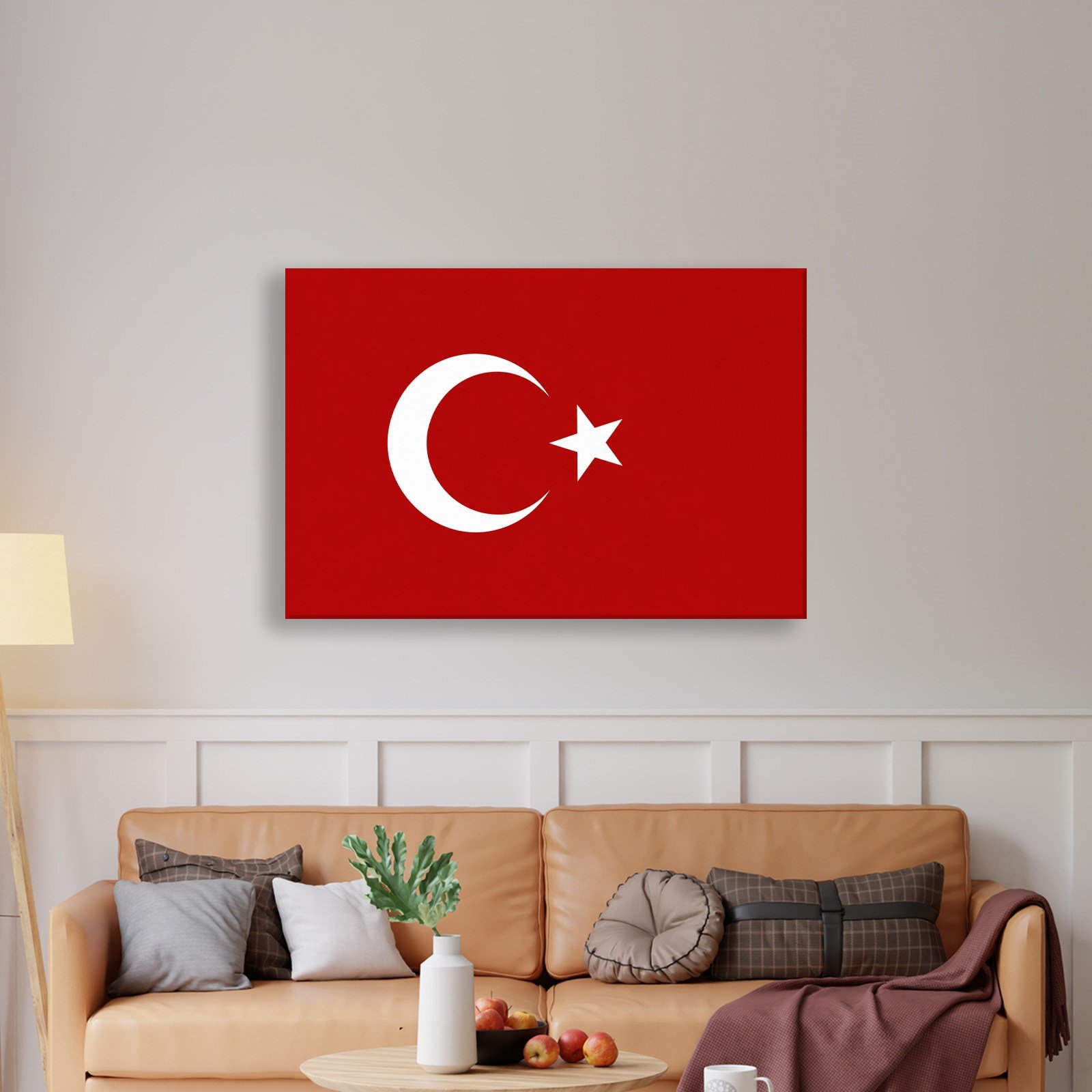Türk Bayrağı Kanvas Tablo – Şanlı Ay Yıldız Duvar Dekoru