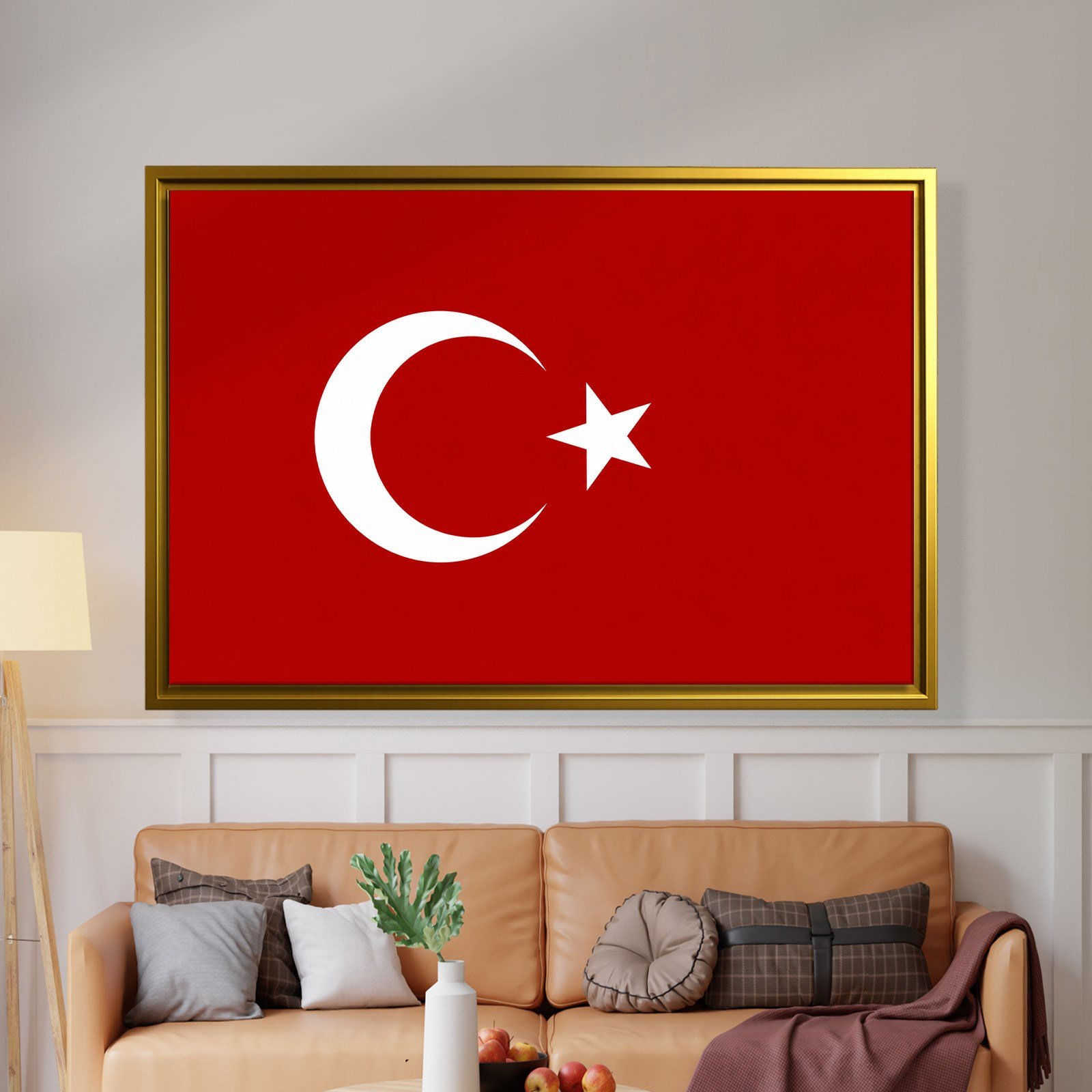 Türk Bayrağı Kanvas Tablo – Şanlı Ay Yıldız Duvar Dekoru