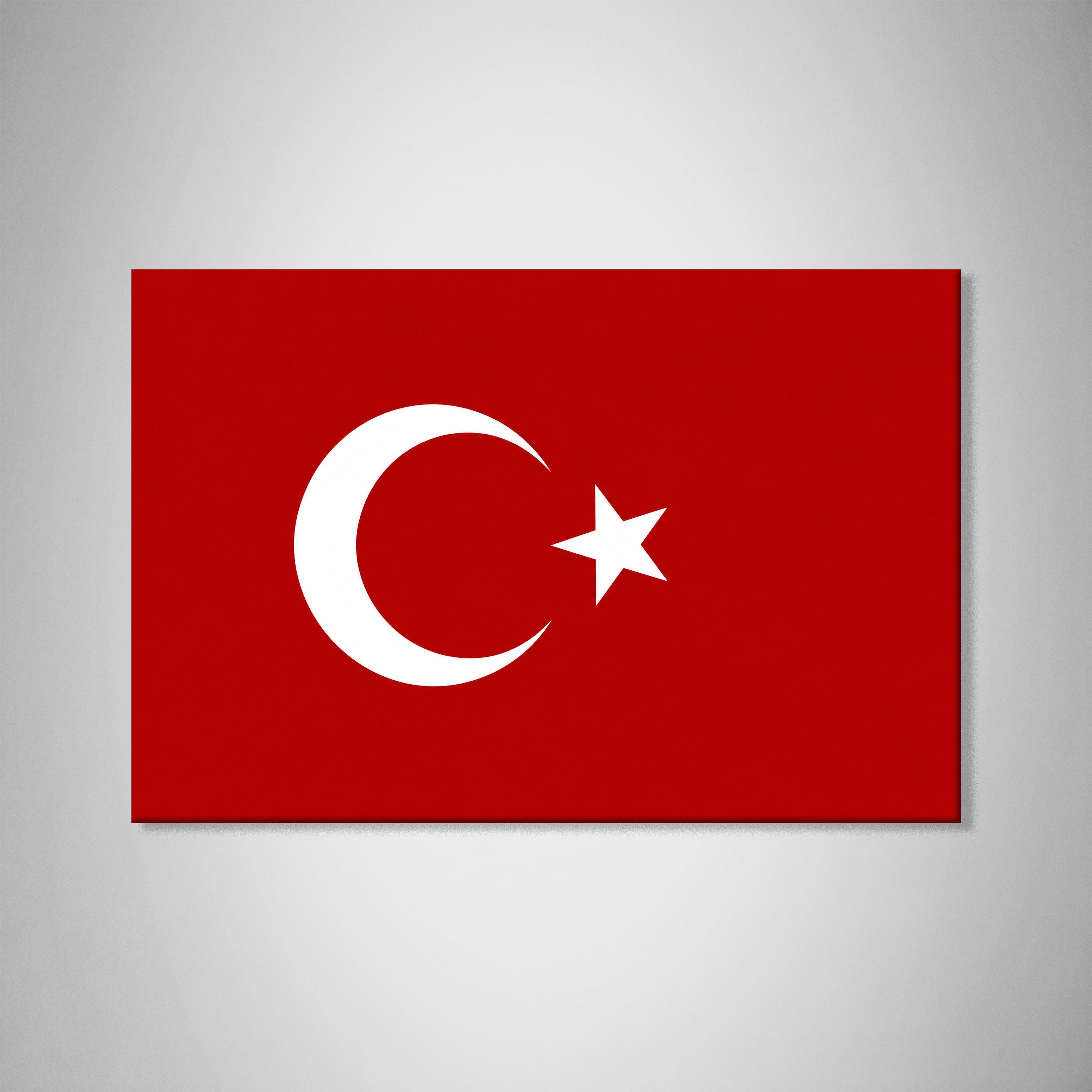 Türk Bayrağı Kanvas Tablo – Şanlı Ay Yıldız Duvar Dekoru