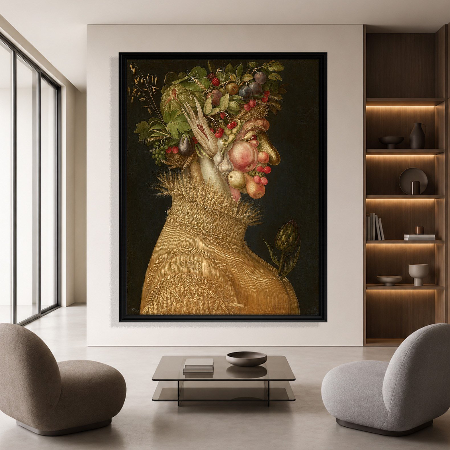 Yaz Kanvas Tablo – Giuseppe Arcimboldo Summer Klasik Rönesans Sanat Eseri