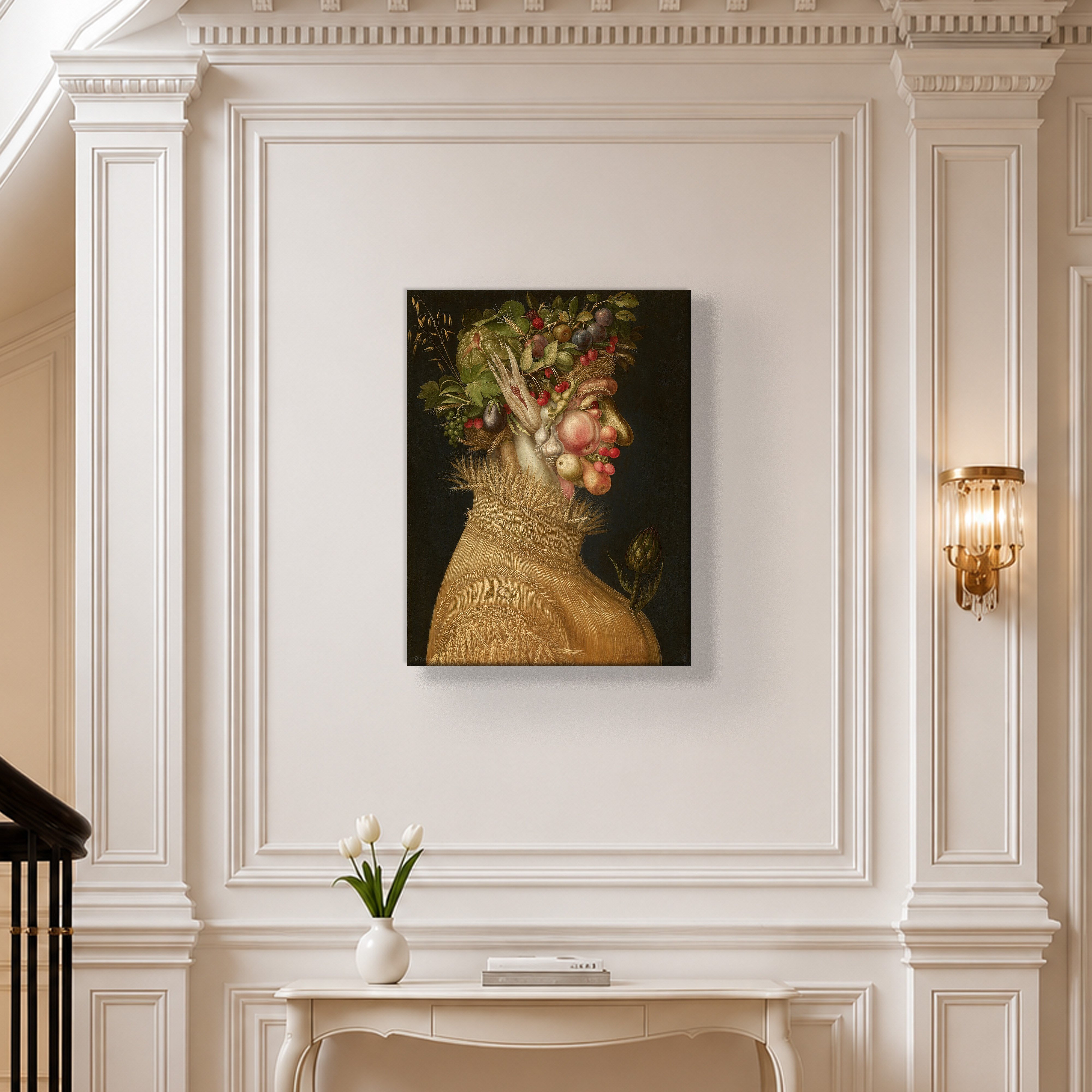 Yaz Kanvas Tablo – Giuseppe Arcimboldo Summer Klasik Rönesans Sanat Eseri