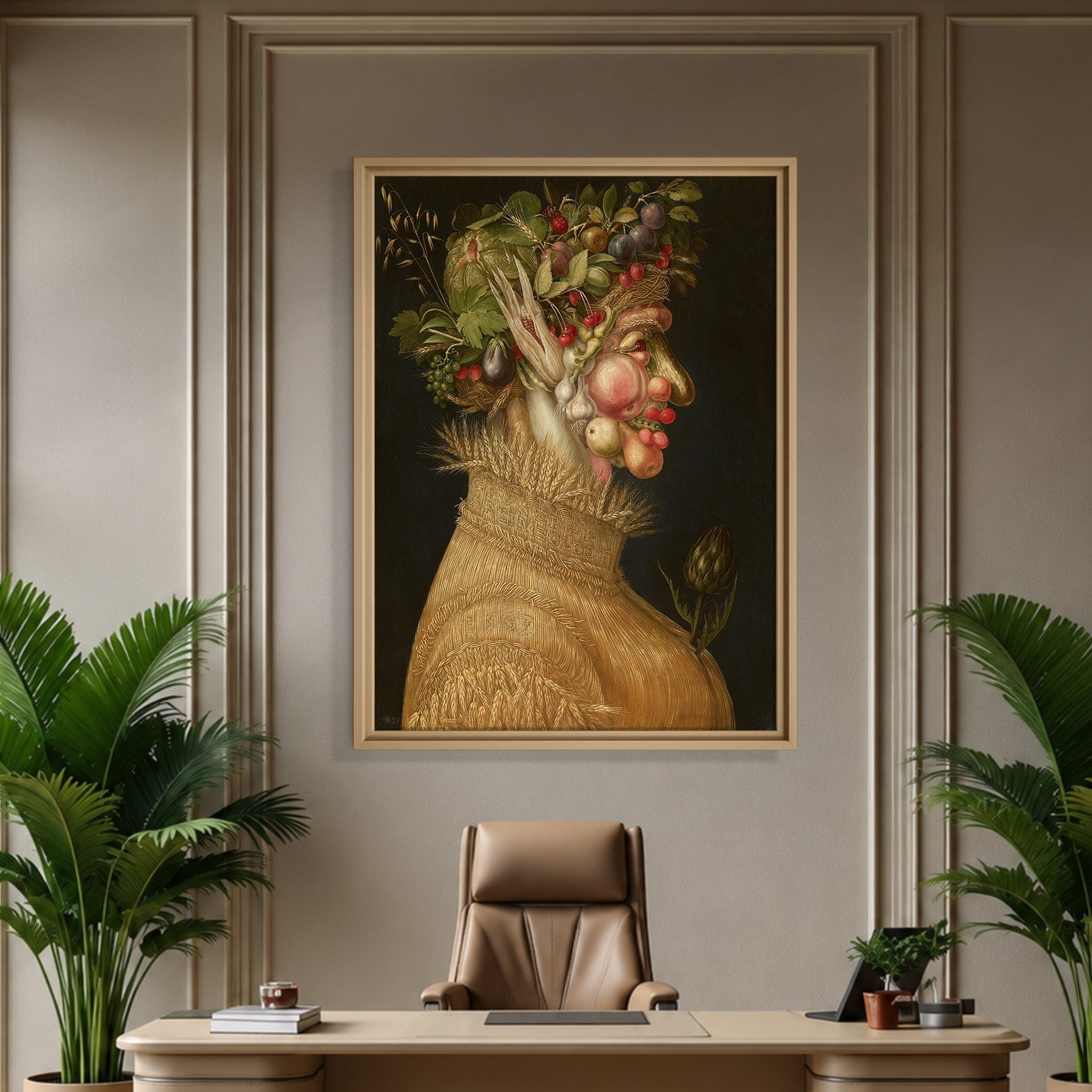 Yaz Kanvas Tablo – Giuseppe Arcimboldo Summer Klasik Rönesans Sanat Eseri