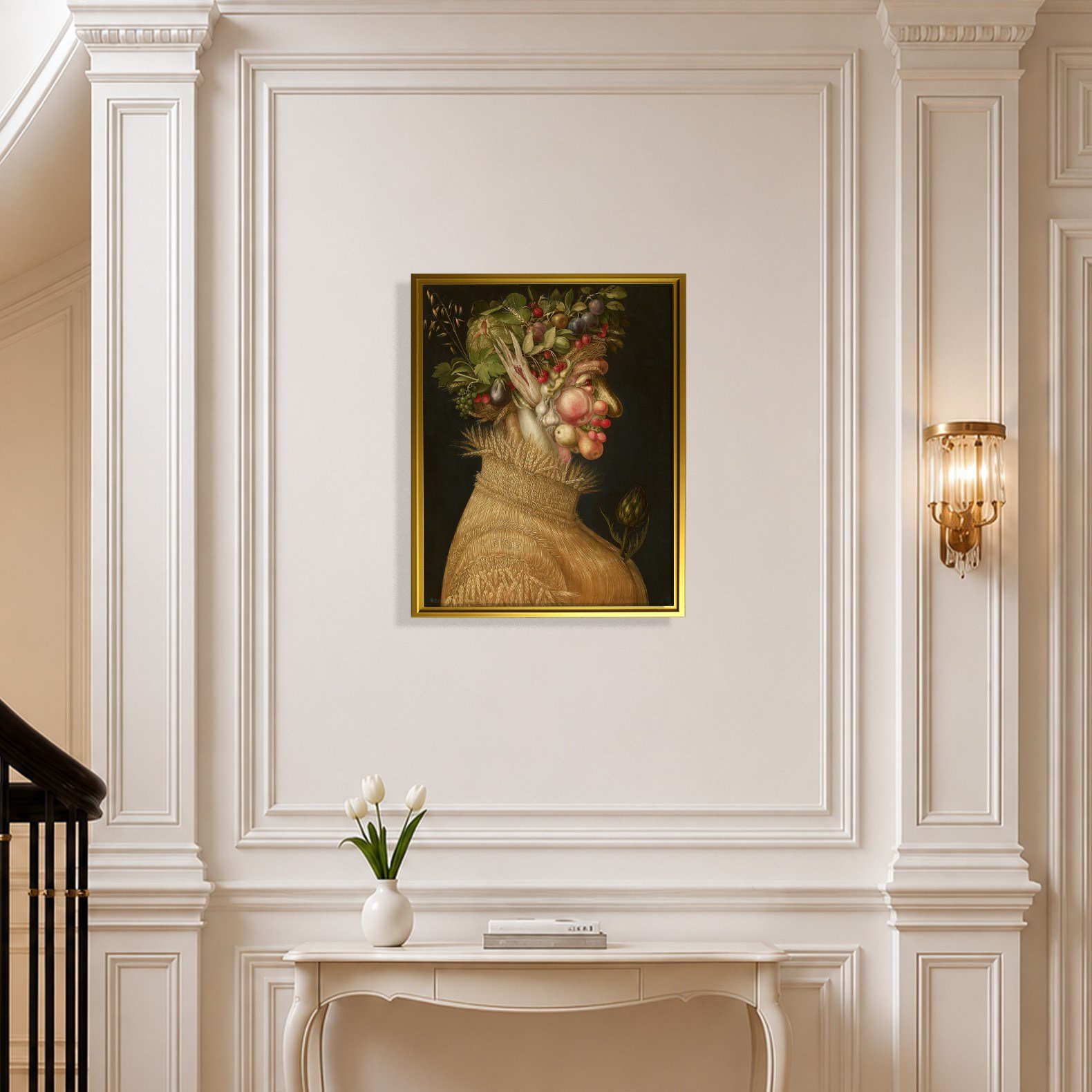 Yaz Kanvas Tablo – Giuseppe Arcimboldo Summer Klasik Rönesans Sanat Eseri