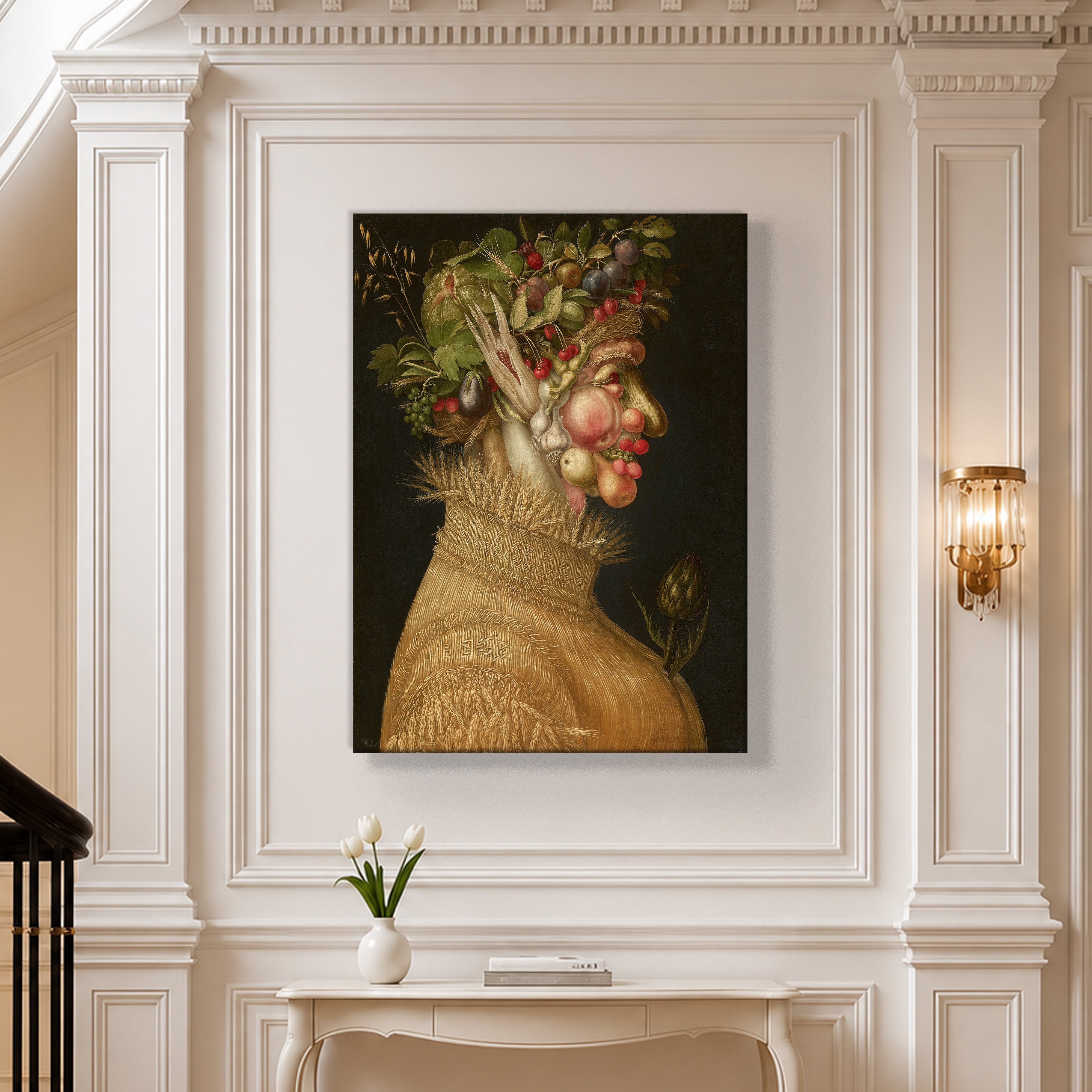 Yaz Kanvas Tablo – Giuseppe Arcimboldo Summer Klasik Rönesans Sanat Eseri