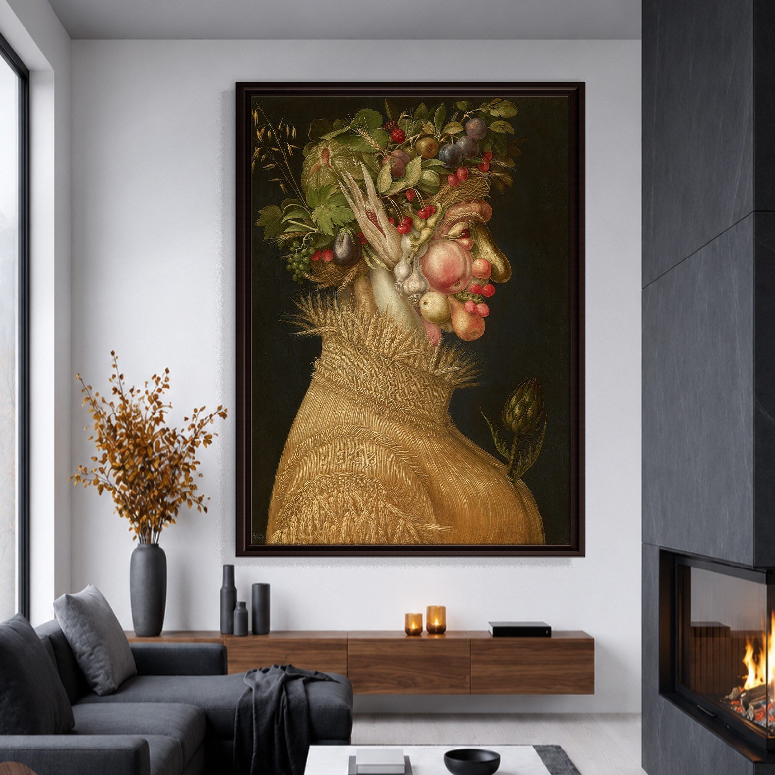 Yaz Kanvas Tablo – Giuseppe Arcimboldo Summer Klasik Rönesans Sanat Eseri