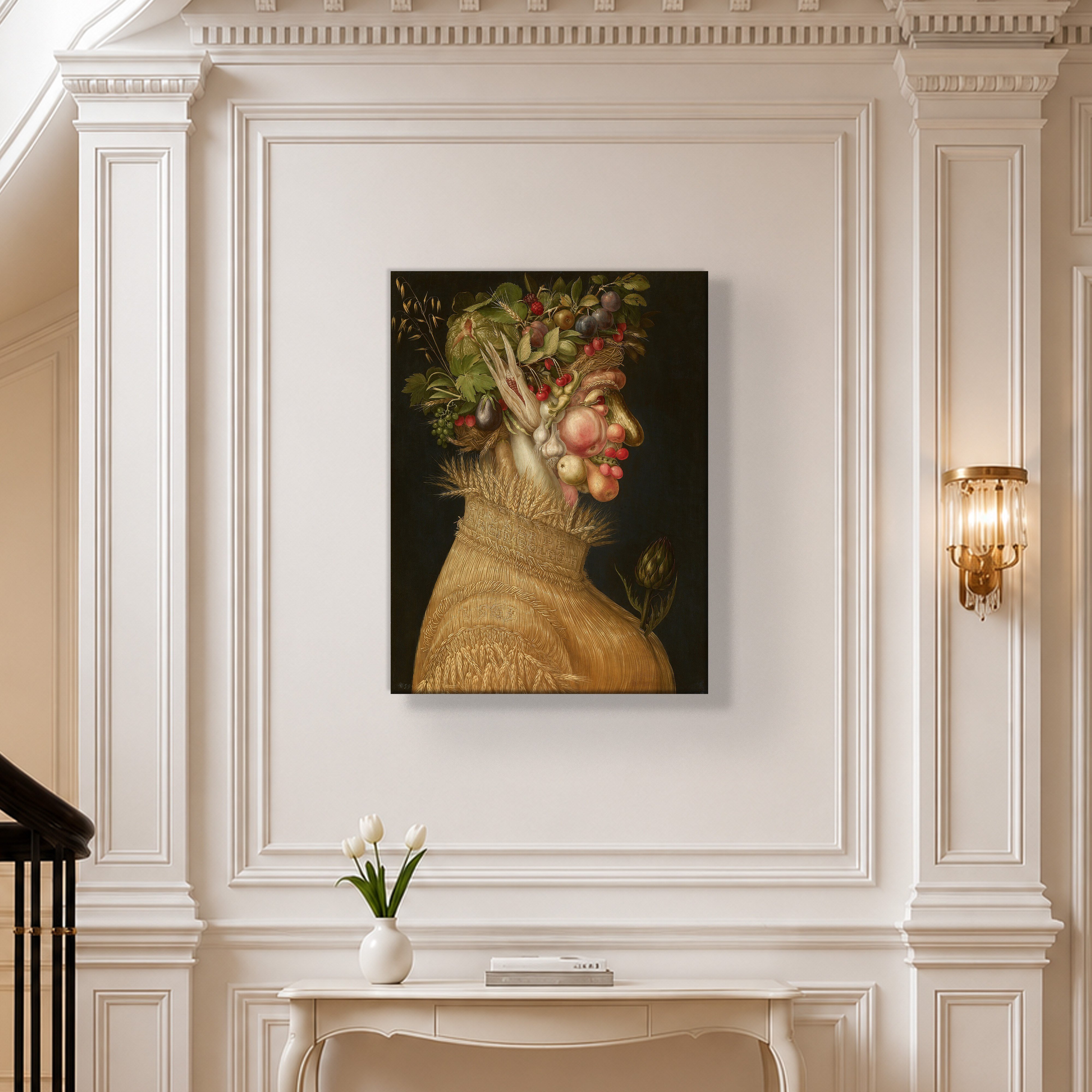 Yaz Kanvas Tablo – Giuseppe Arcimboldo Summer Klasik Rönesans Sanat Eseri