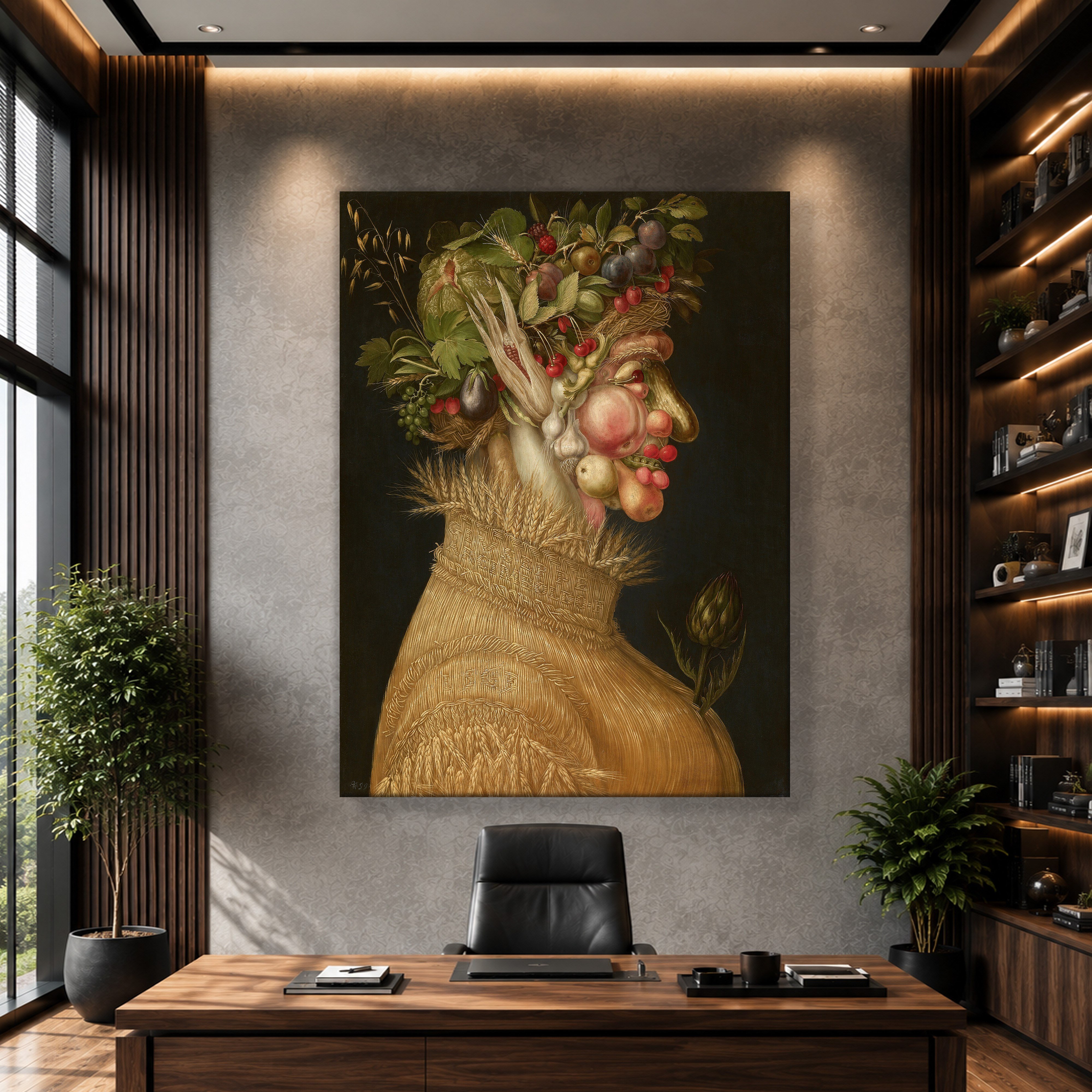 Yaz Kanvas Tablo – Giuseppe Arcimboldo Summer Klasik Rönesans Sanat Eseri