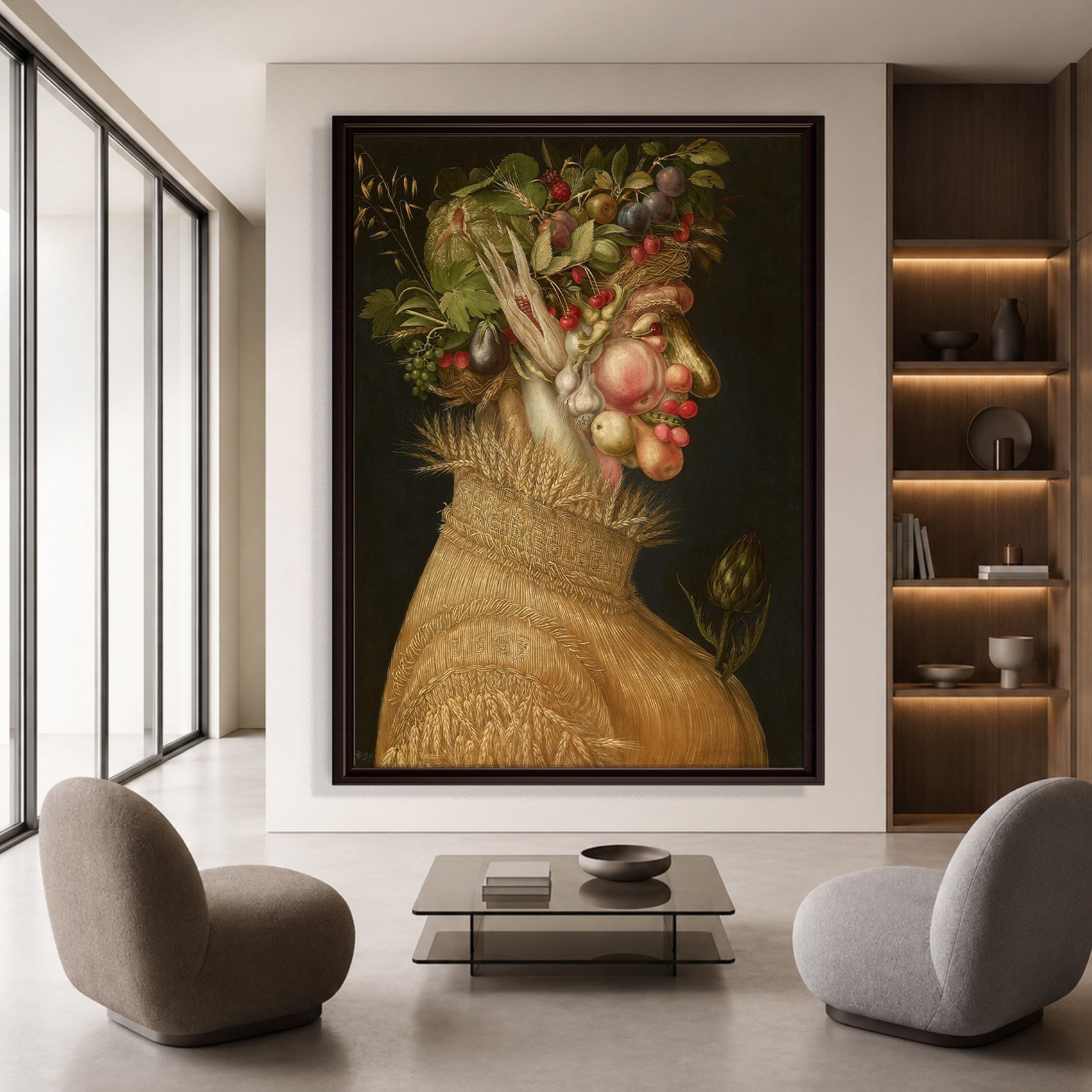 Yaz Kanvas Tablo – Giuseppe Arcimboldo Summer Klasik Rönesans Sanat Eseri