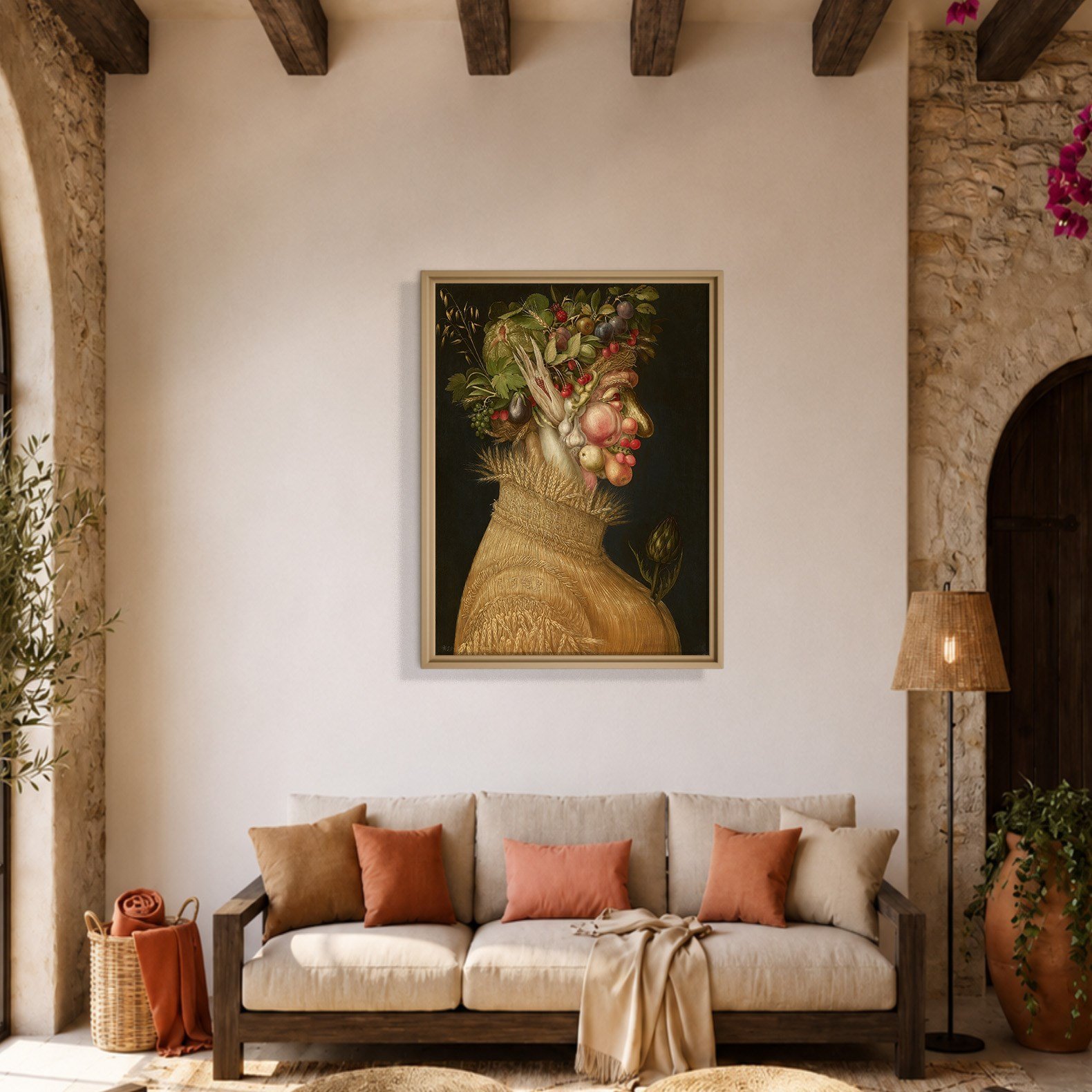 Yaz Kanvas Tablo – Giuseppe Arcimboldo Summer Klasik Rönesans Sanat Eseri