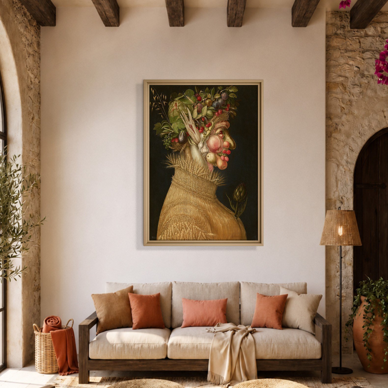 Yaz Kanvas Tablo – Giuseppe Arcimboldo Summer Klasik Rönesans Sanat Eseri