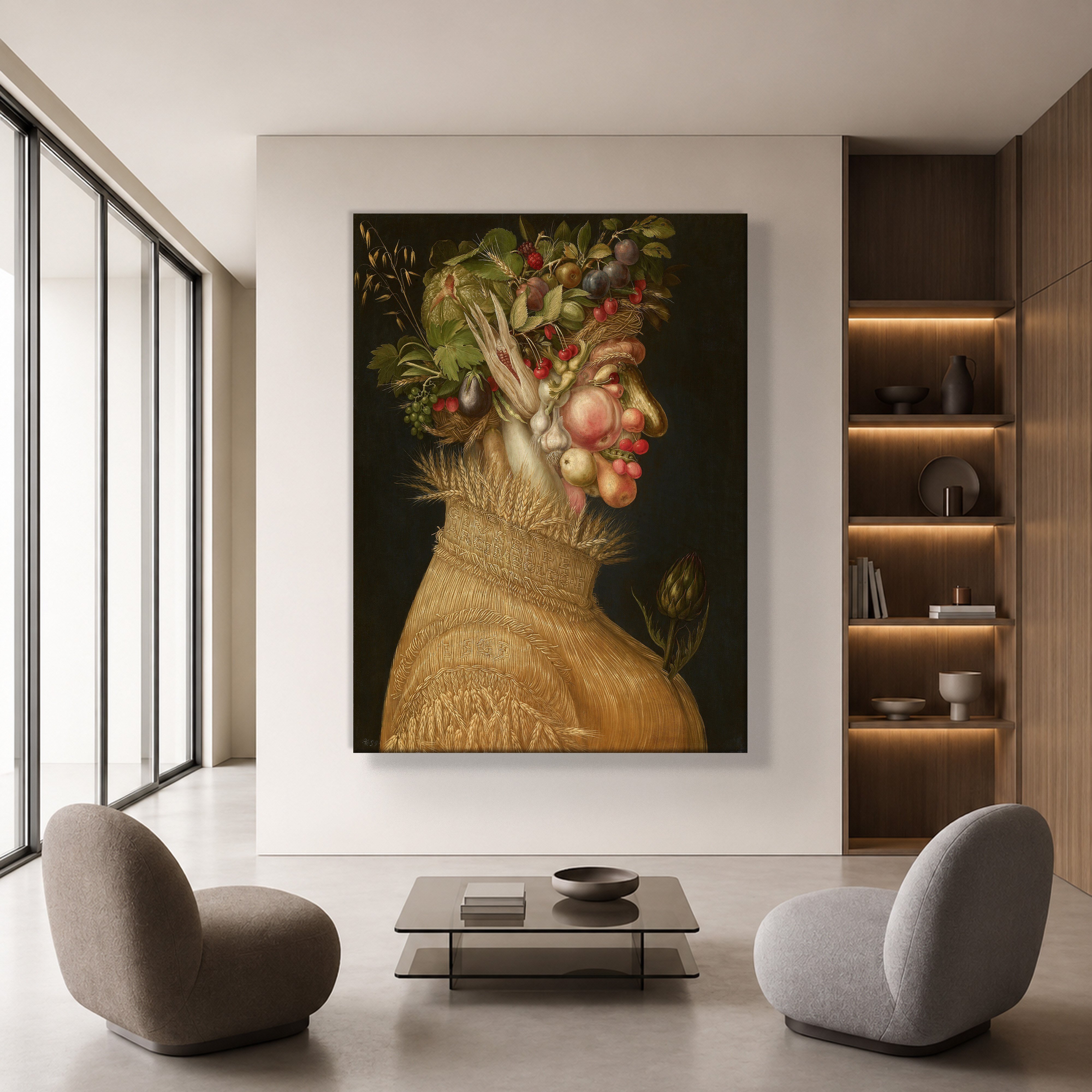 Yaz Kanvas Tablo – Giuseppe Arcimboldo Summer Klasik Rönesans Sanat Eseri