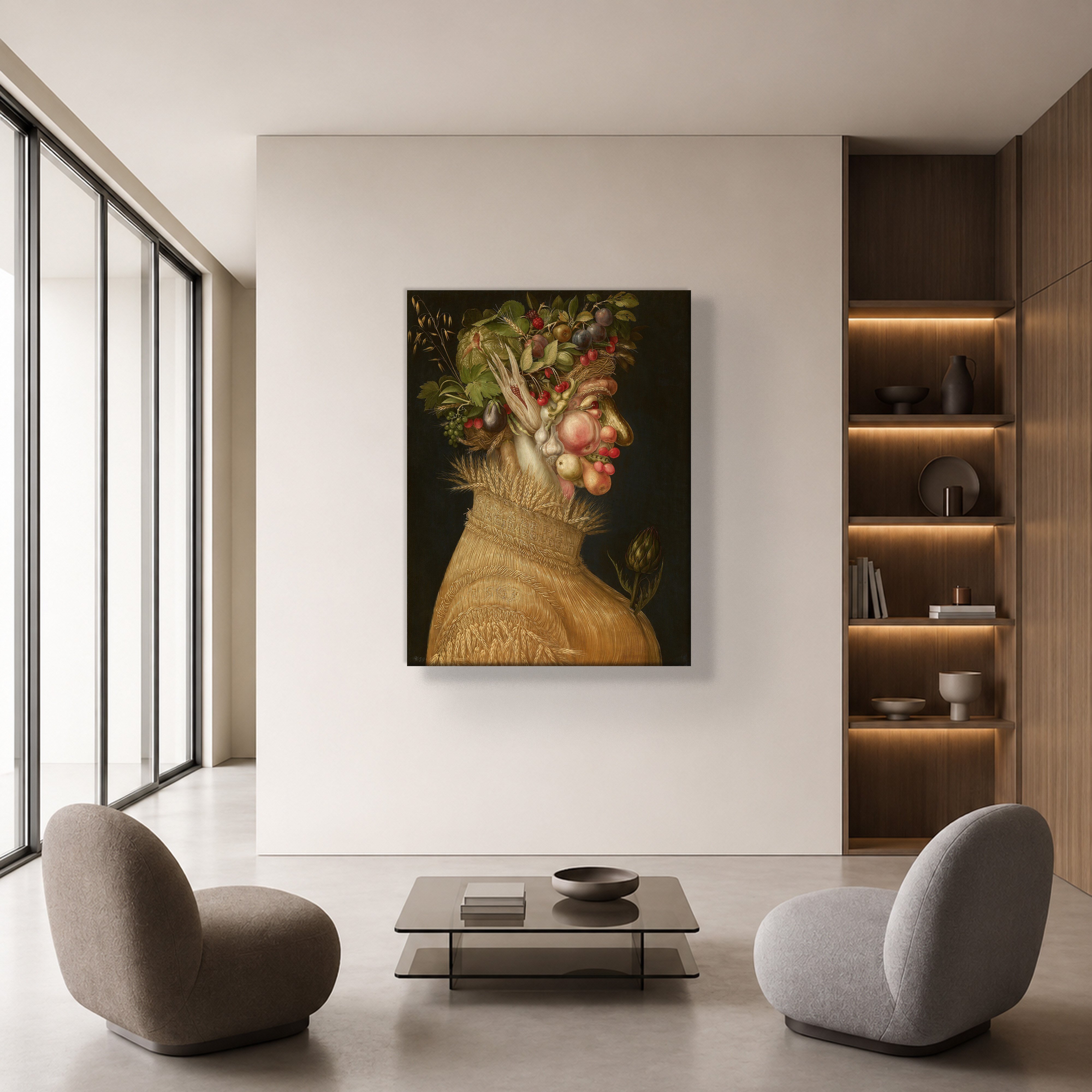Yaz Kanvas Tablo – Giuseppe Arcimboldo Summer Klasik Rönesans Sanat Eseri