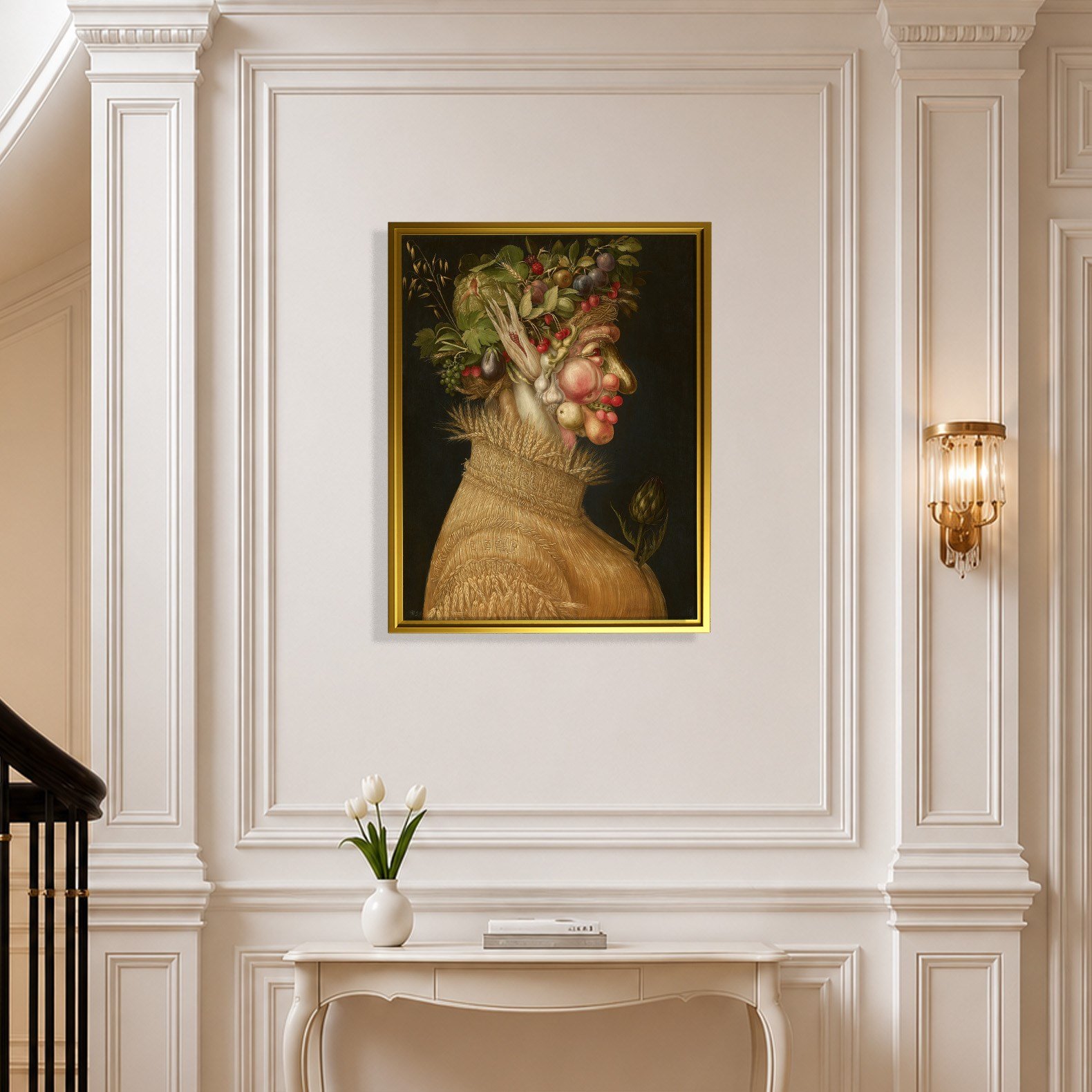 Yaz Kanvas Tablo – Giuseppe Arcimboldo Summer Klasik Rönesans Sanat Eseri