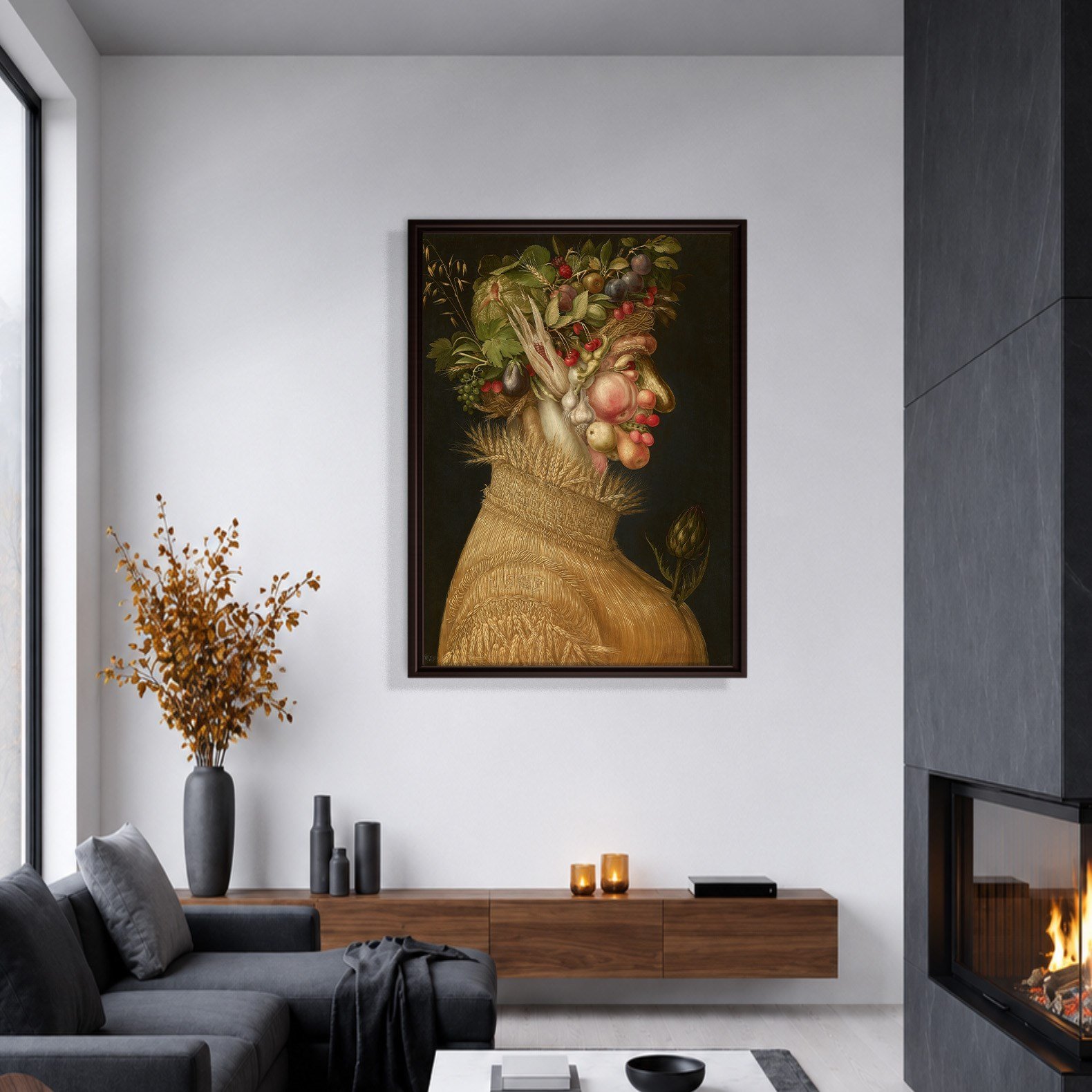 Yaz Kanvas Tablo – Giuseppe Arcimboldo Summer Klasik Rönesans Sanat Eseri