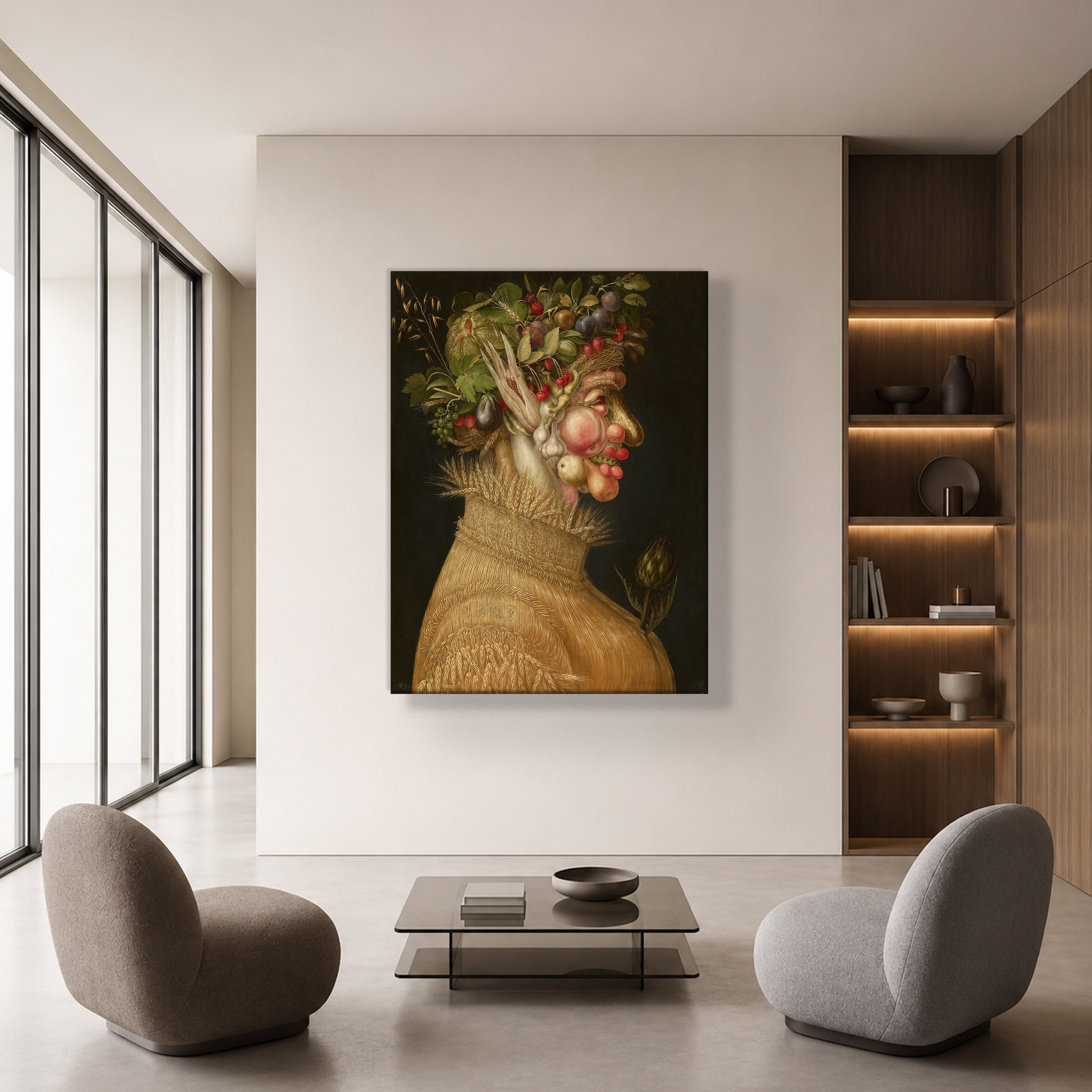 Yaz Kanvas Tablo – Giuseppe Arcimboldo Summer Klasik Rönesans Sanat Eseri