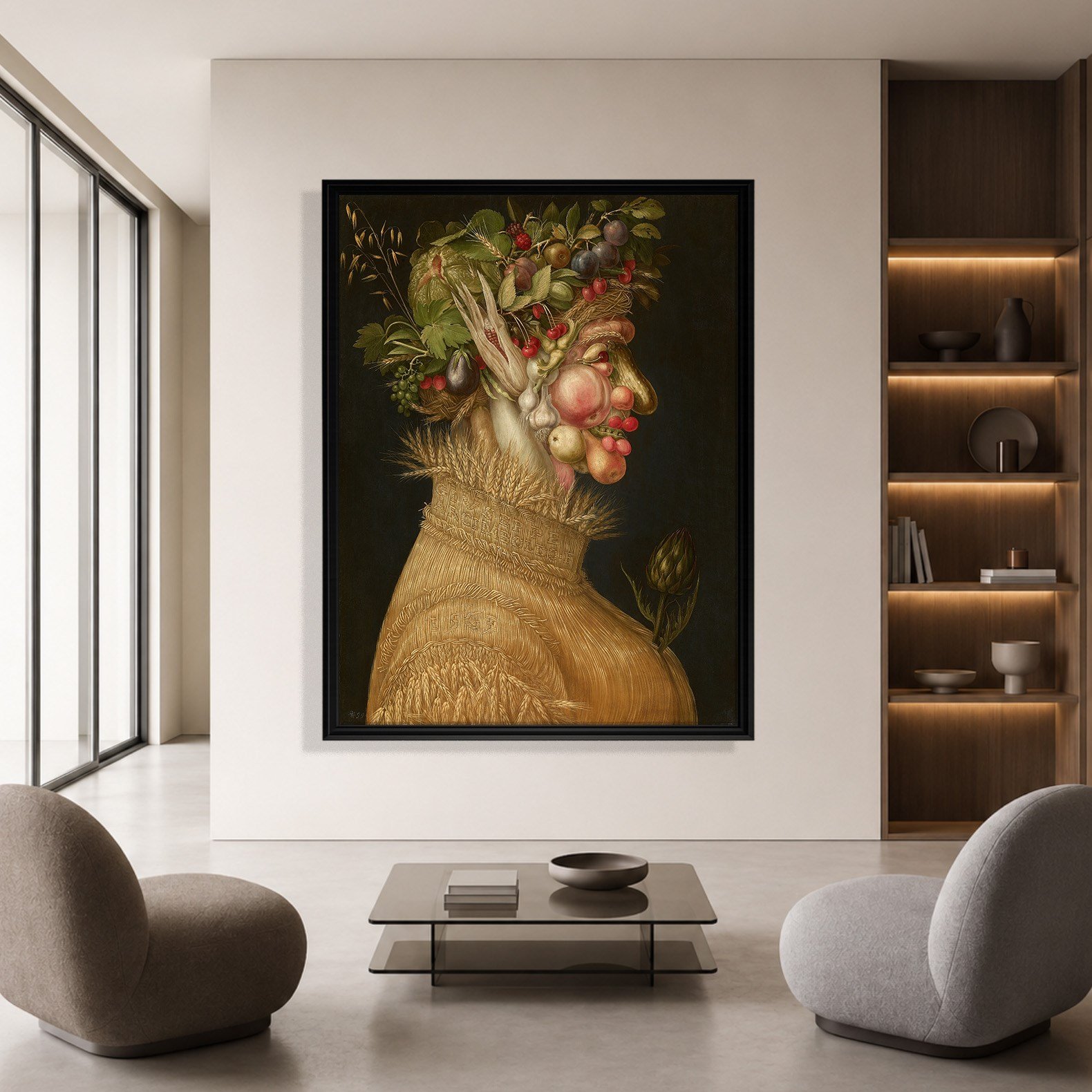 Yaz Kanvas Tablo – Giuseppe Arcimboldo Summer Klasik Rönesans Sanat Eseri