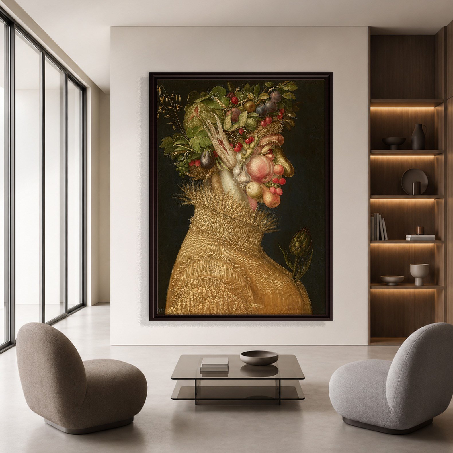 Yaz Kanvas Tablo – Giuseppe Arcimboldo Summer Klasik Rönesans Sanat Eseri