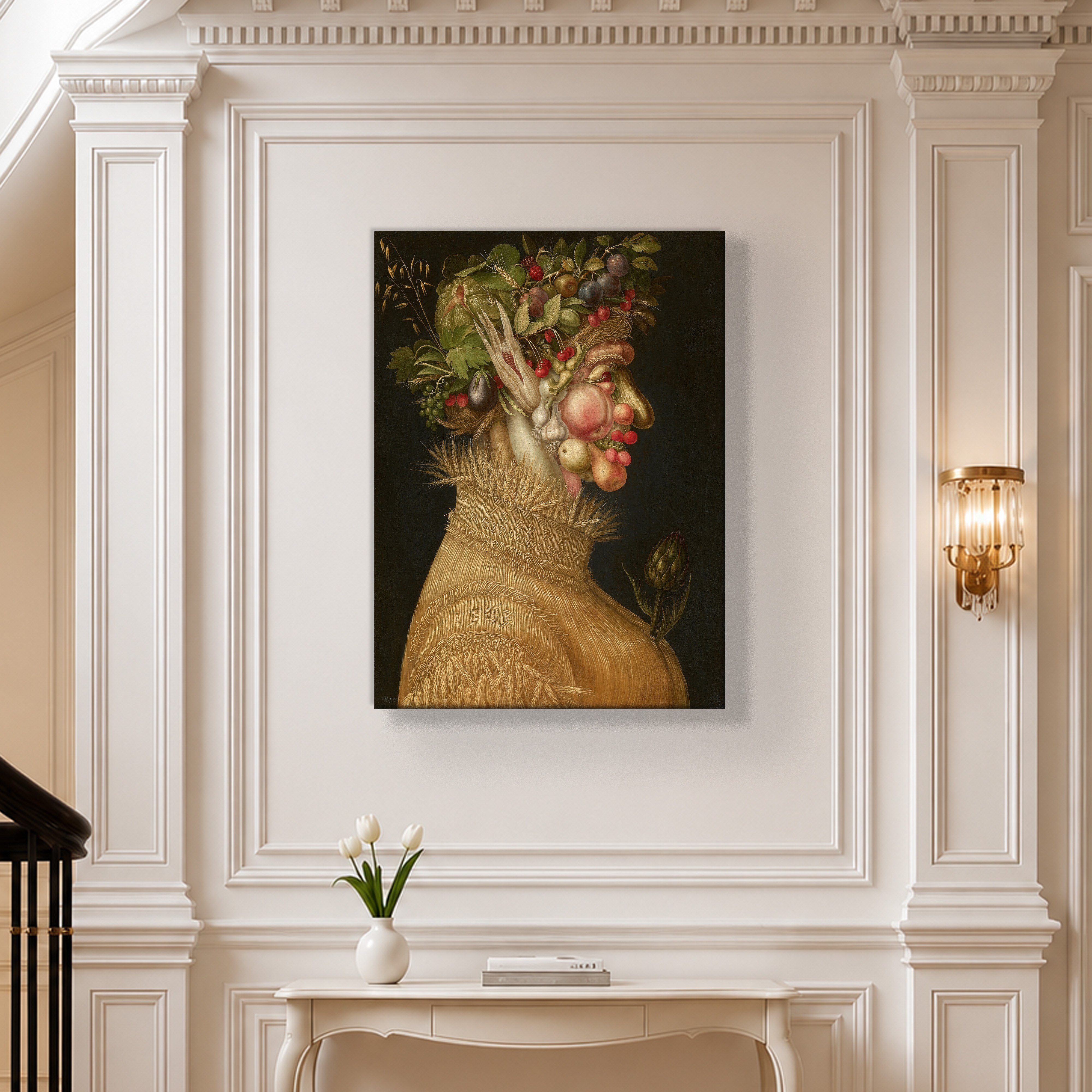 Yaz Kanvas Tablo – Giuseppe Arcimboldo Summer Klasik Rönesans Sanat Eseri