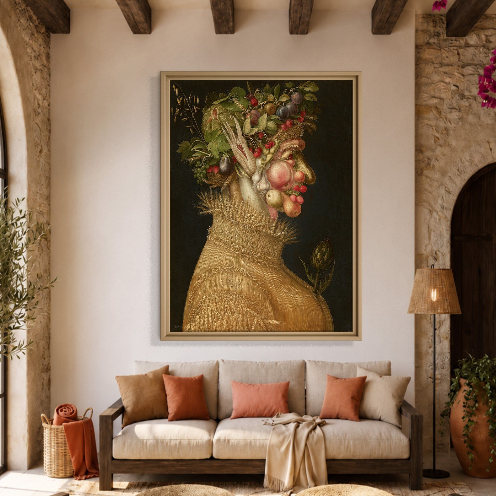Yaz Kanvas Tablo – Giuseppe Arcimboldo Summer Klasik Rönesans Sanat Eseri