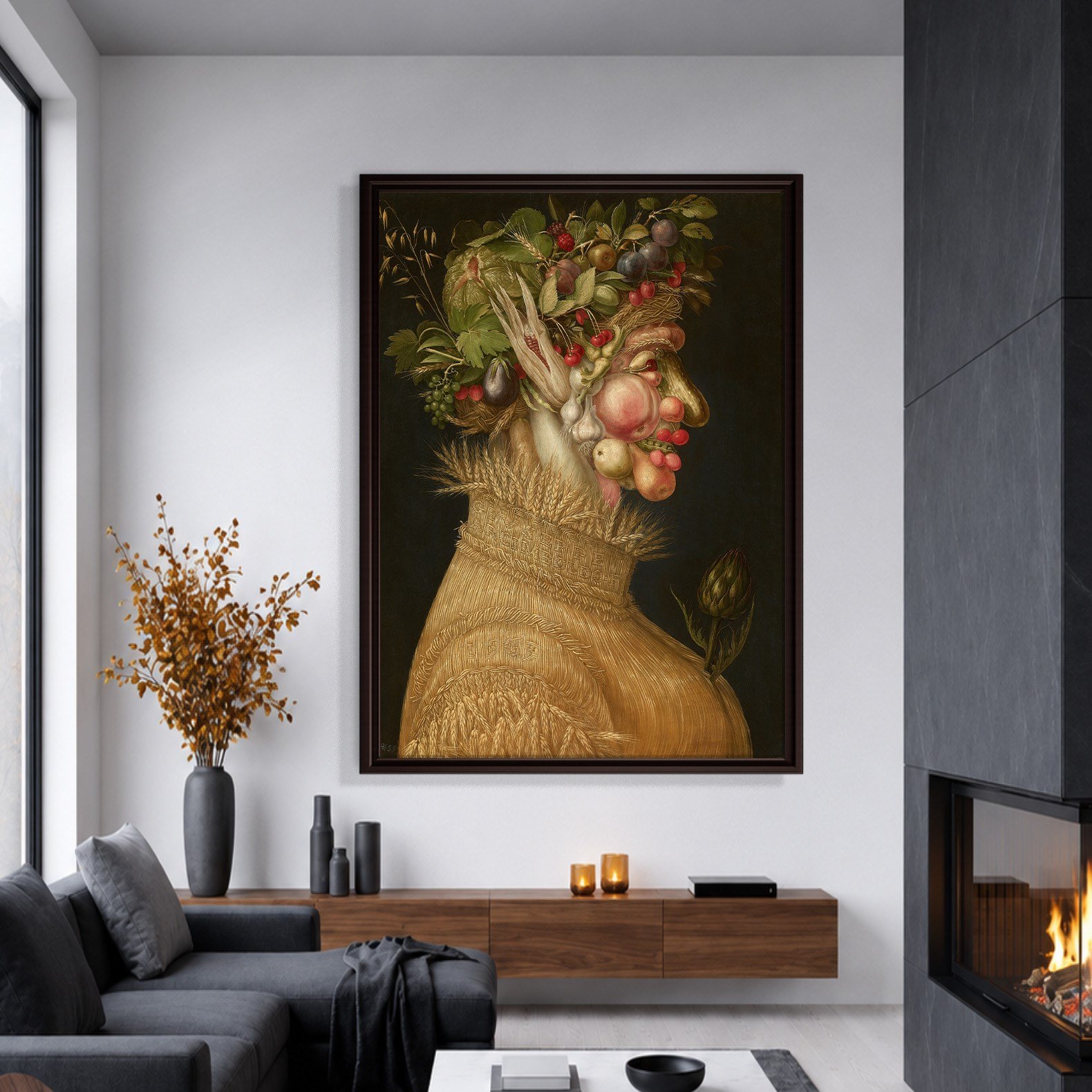 Yaz Kanvas Tablo – Giuseppe Arcimboldo Summer Klasik Rönesans Sanat Eseri