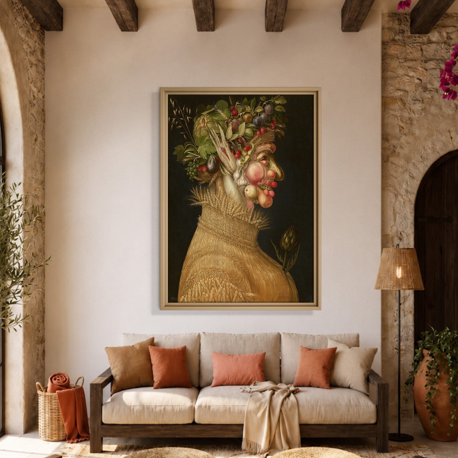 Yaz Kanvas Tablo – Giuseppe Arcimboldo Summer Klasik Rönesans Sanat Eseri