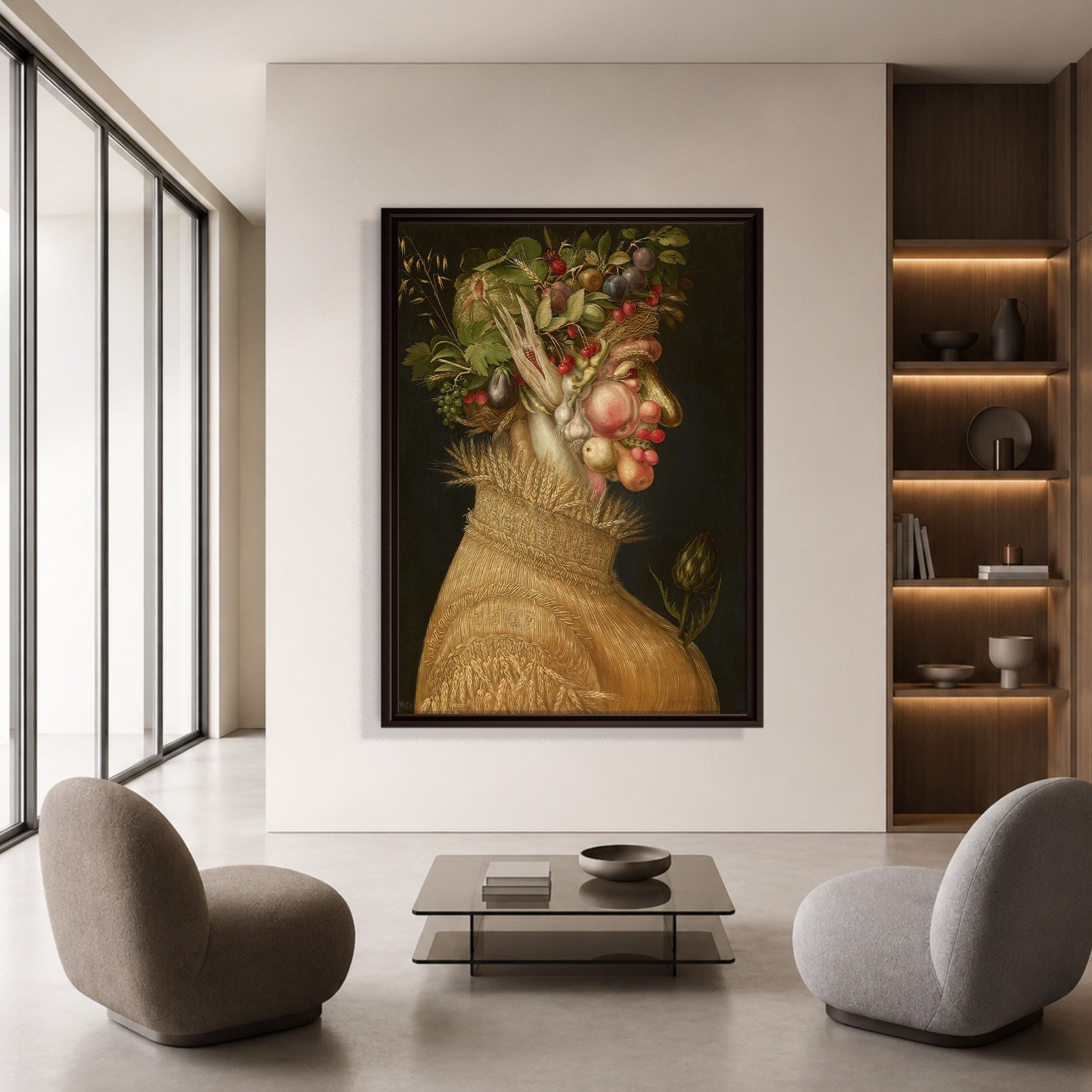Yaz Kanvas Tablo – Giuseppe Arcimboldo Summer Klasik Rönesans Sanat Eseri