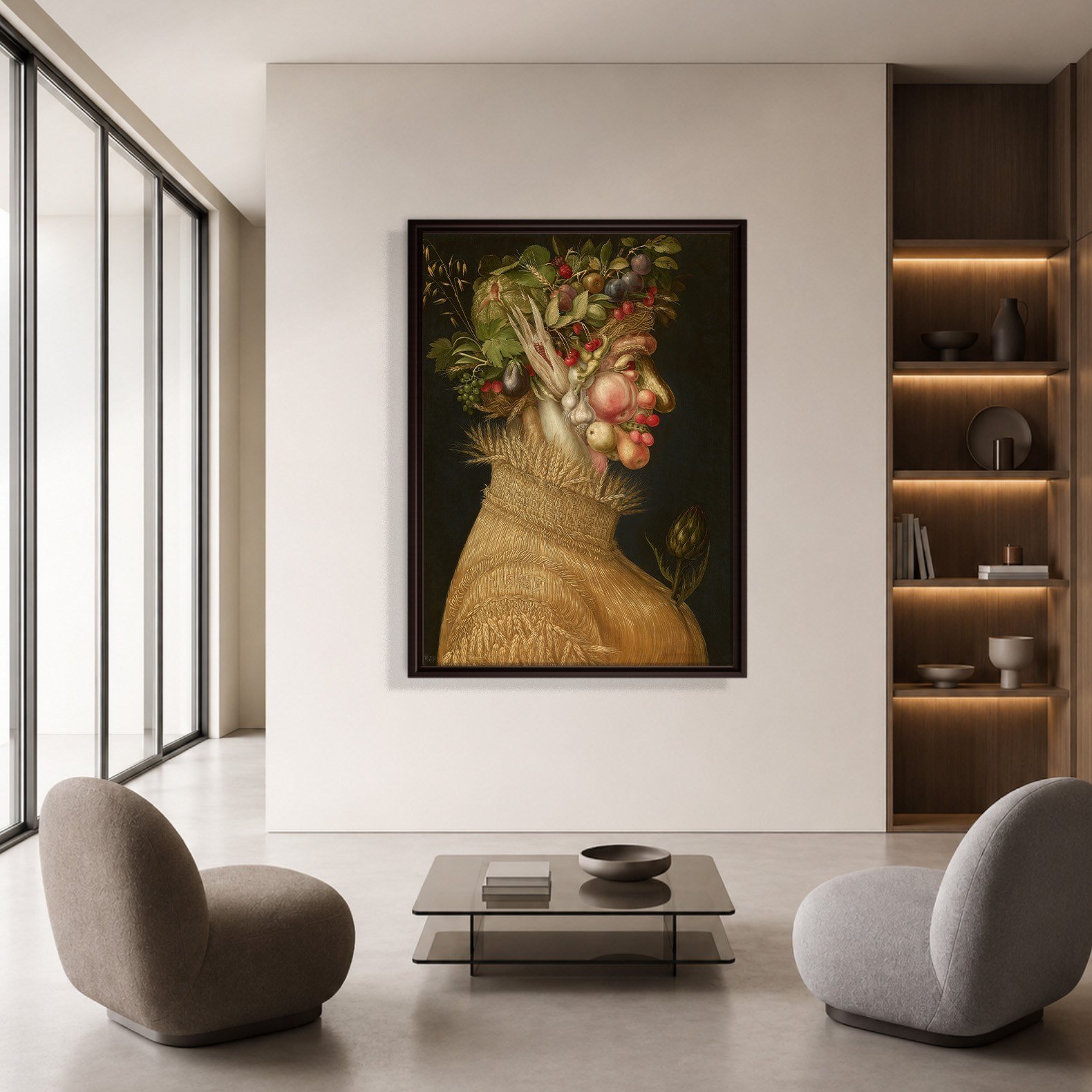 Yaz Kanvas Tablo – Giuseppe Arcimboldo Summer Klasik Rönesans Sanat Eseri