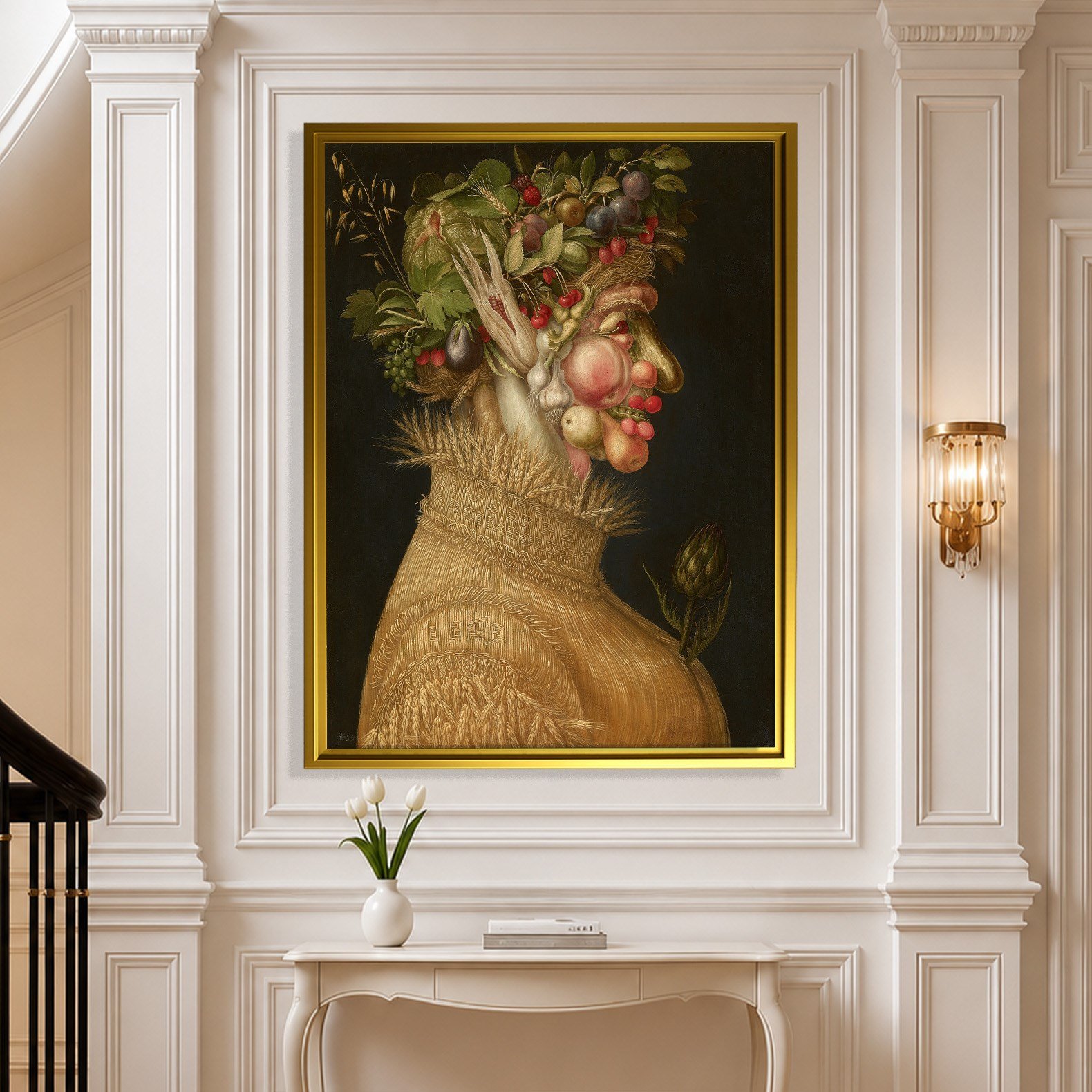 Yaz Kanvas Tablo – Giuseppe Arcimboldo Summer Klasik Rönesans Sanat Eseri